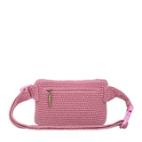 The Sak Caraway Small Belt Bag - Hand Crochet - Pink Cherries