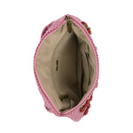The Sak Caraway Small Belt Bag - Hand Crochet - Pink Cherries