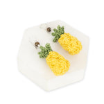 The Sak Cyrus Charm Earrings - Hand Crochet - Pineapple