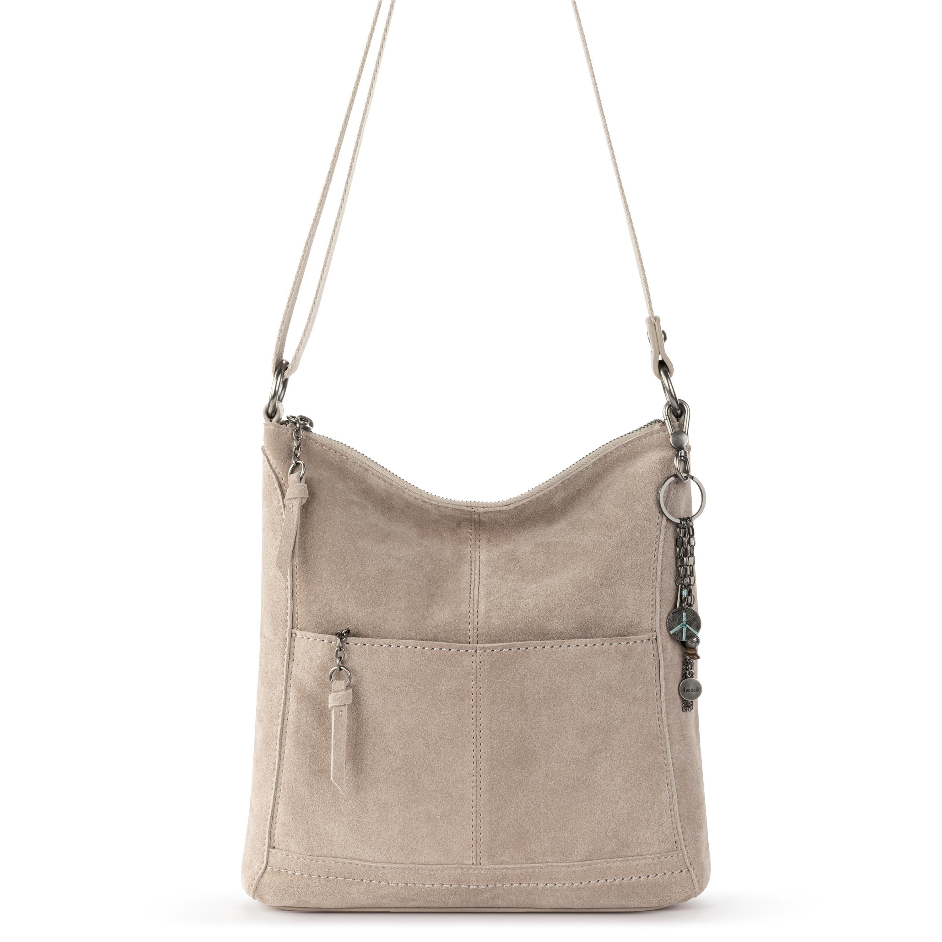 The Sak Lucia Crossbody - Leather - Sand Suede