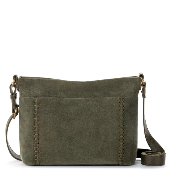 【Raucohouse】Edge wide strap suede cross bag Raucohouse