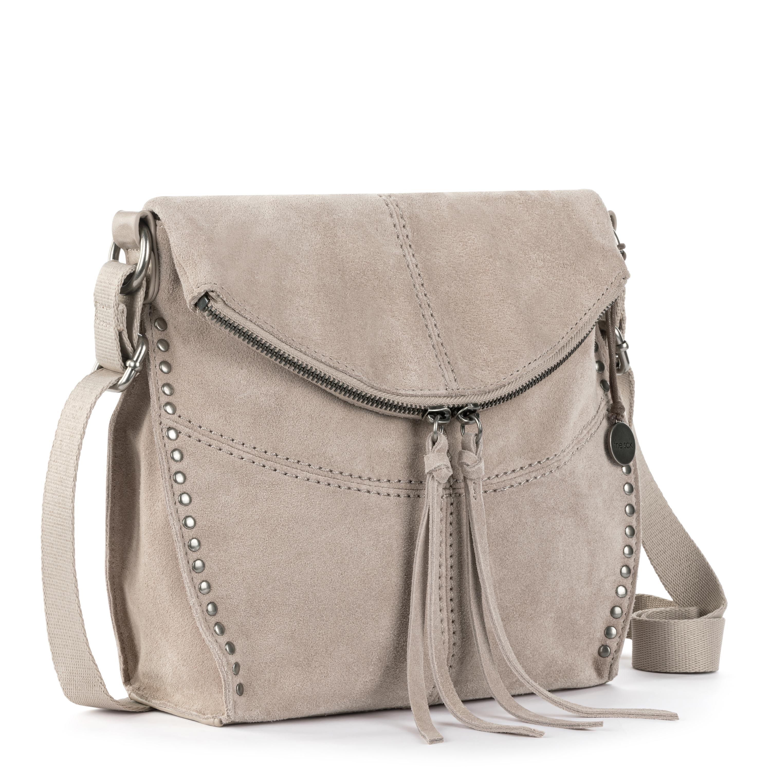 The Sak Silverlake Flap Crossbody - Leather - Sand Suede
