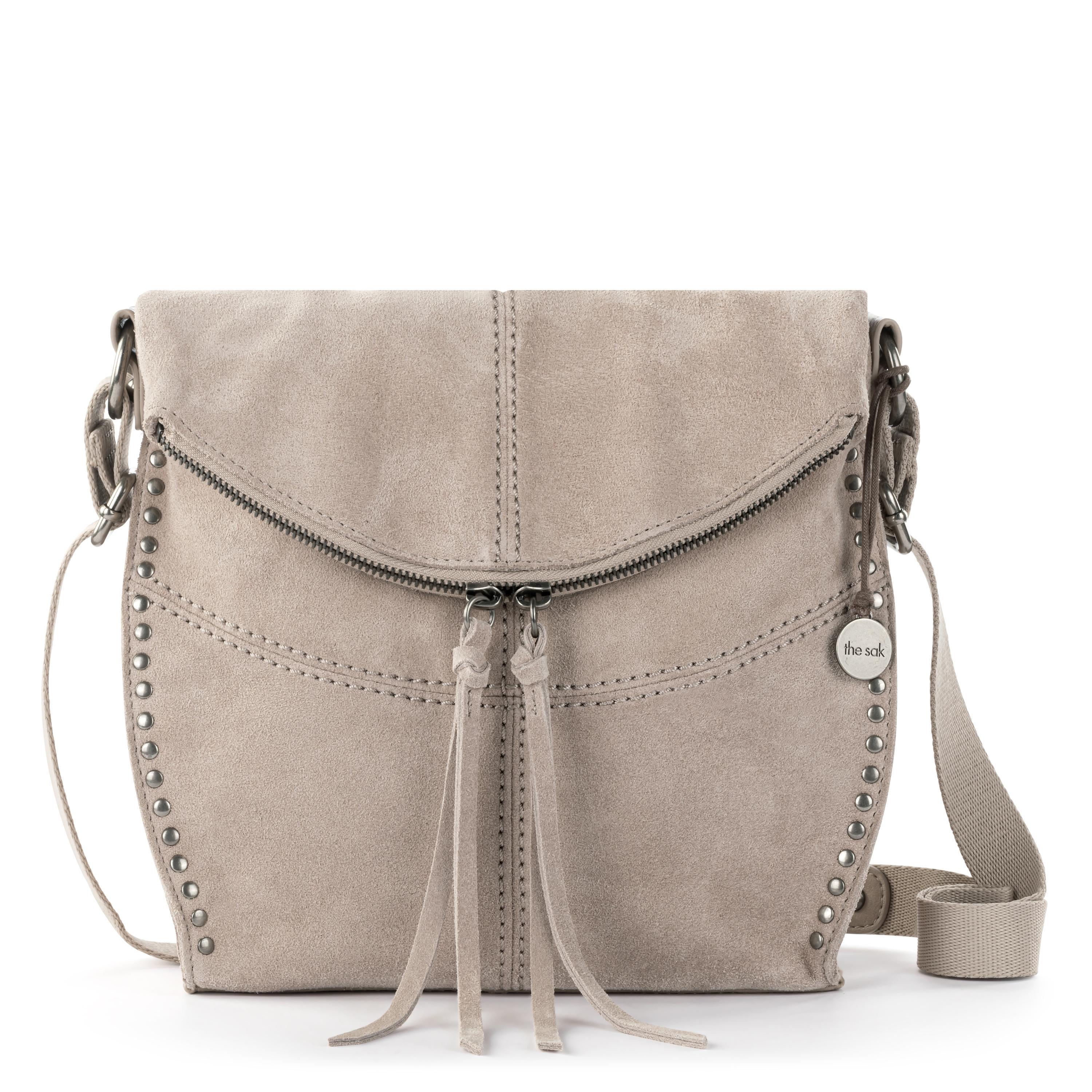 The Sak Silverlake Flap Crossbody - Leather - Sand Suede