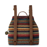 The Sak Sayulita Backpack - Hand Crochet - Woodland Stripe