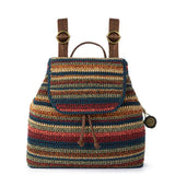 The Sak Sayulita Backpack - Hand Crochet - Woodland Stripe