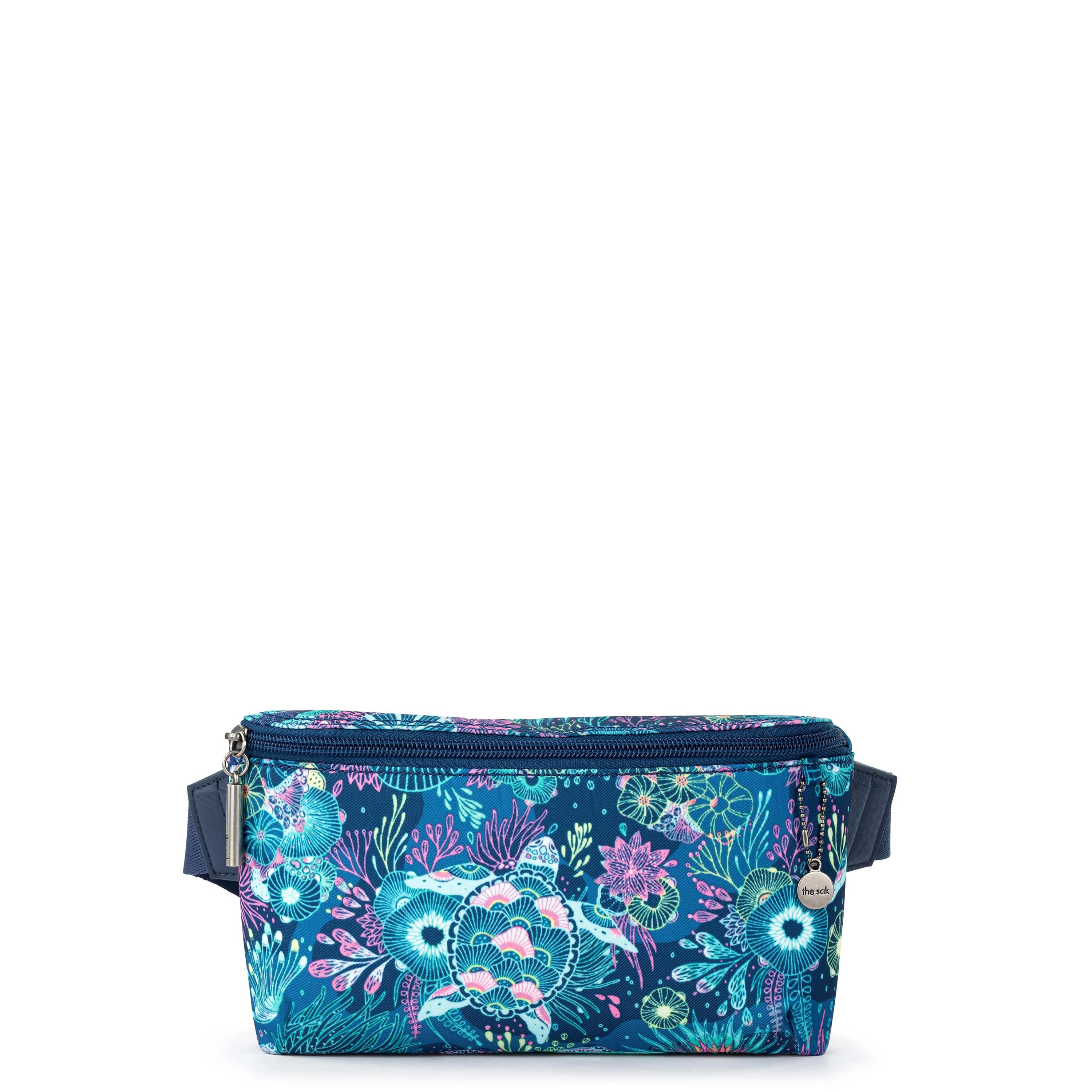 The Sak Caraway Small Belt Bag - EcoTwill - Royal Blue Seascape