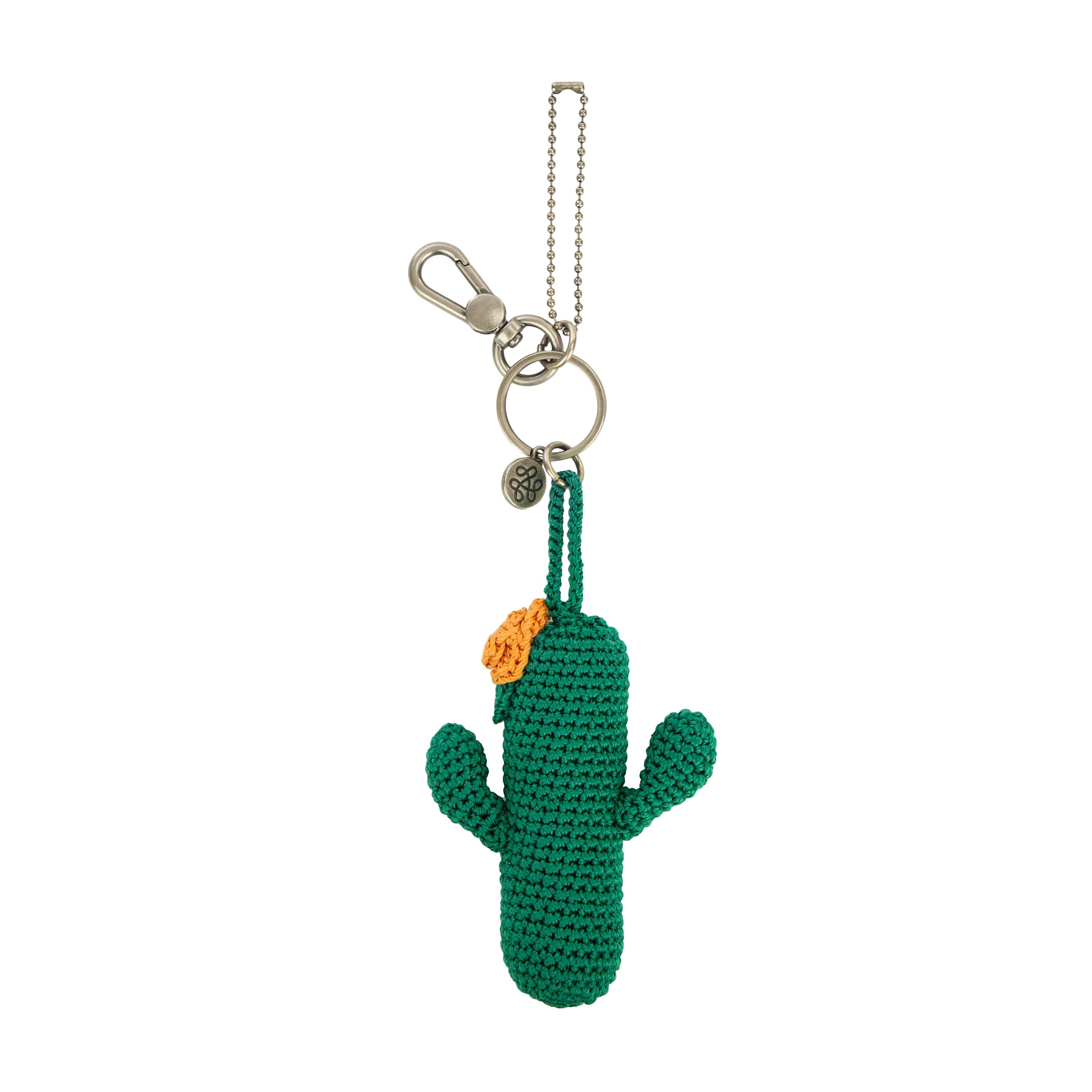 The Sak Yarnicharmz Dangle - Hand Crochet - Clover Cactus