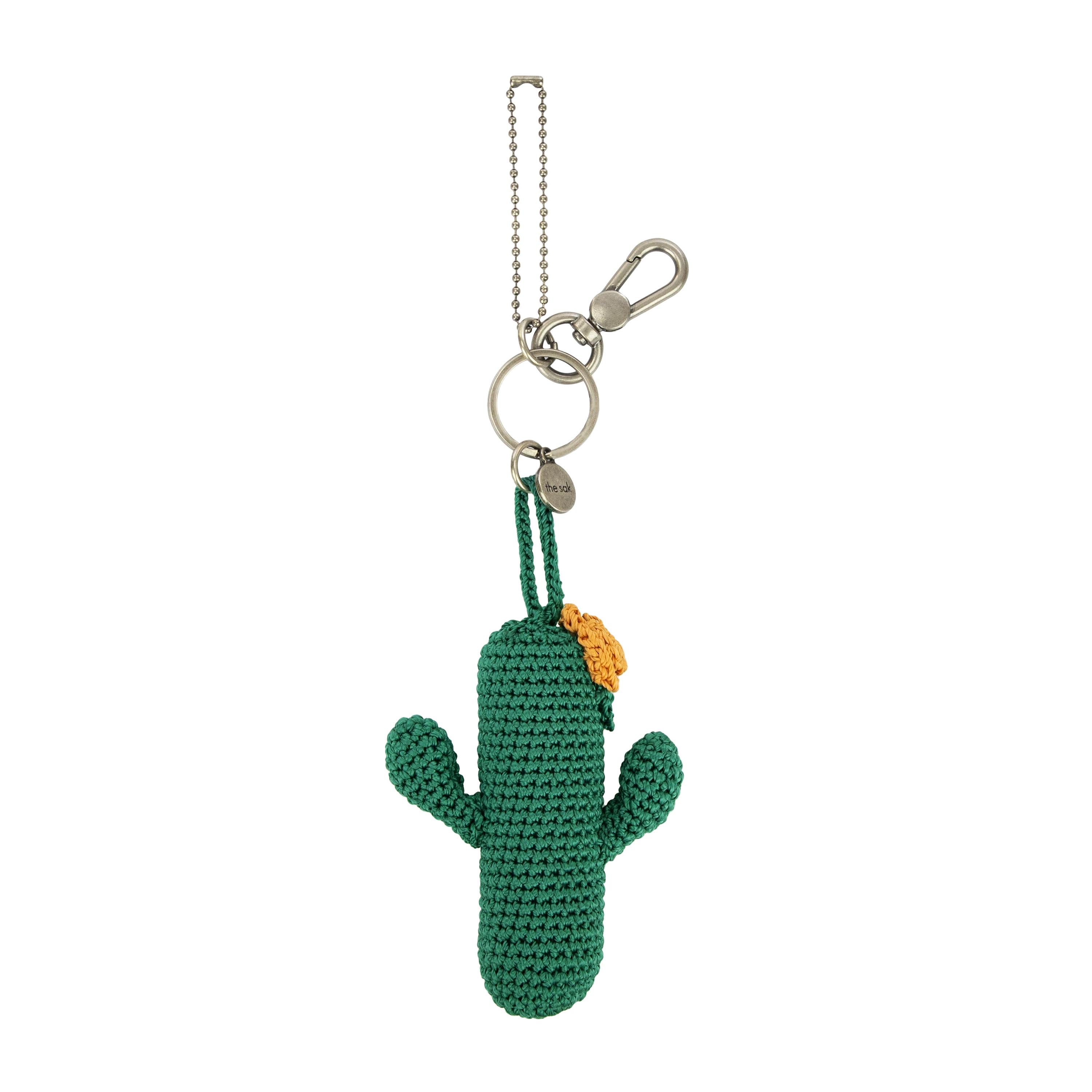 The Sak Yarnicharmz Dangle - Hand Crochet - Clover Cactus