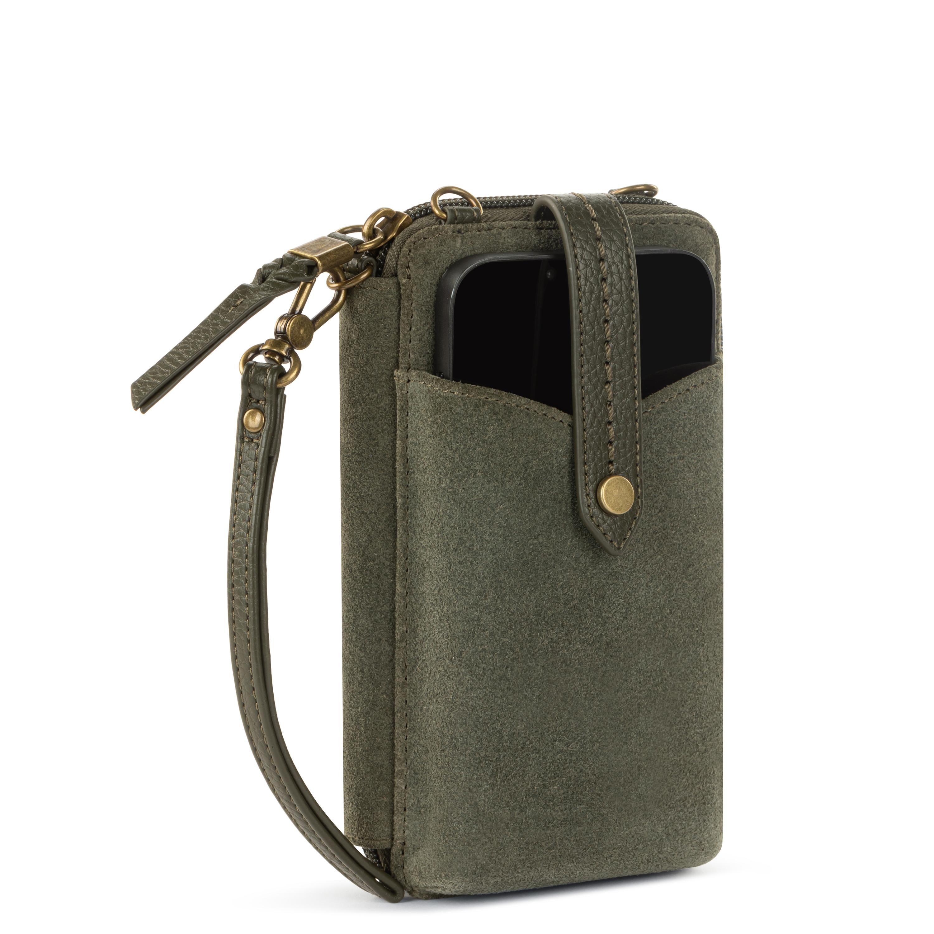 The Sak Silverlake Smartphone Wallet - Leather - Moss Suede