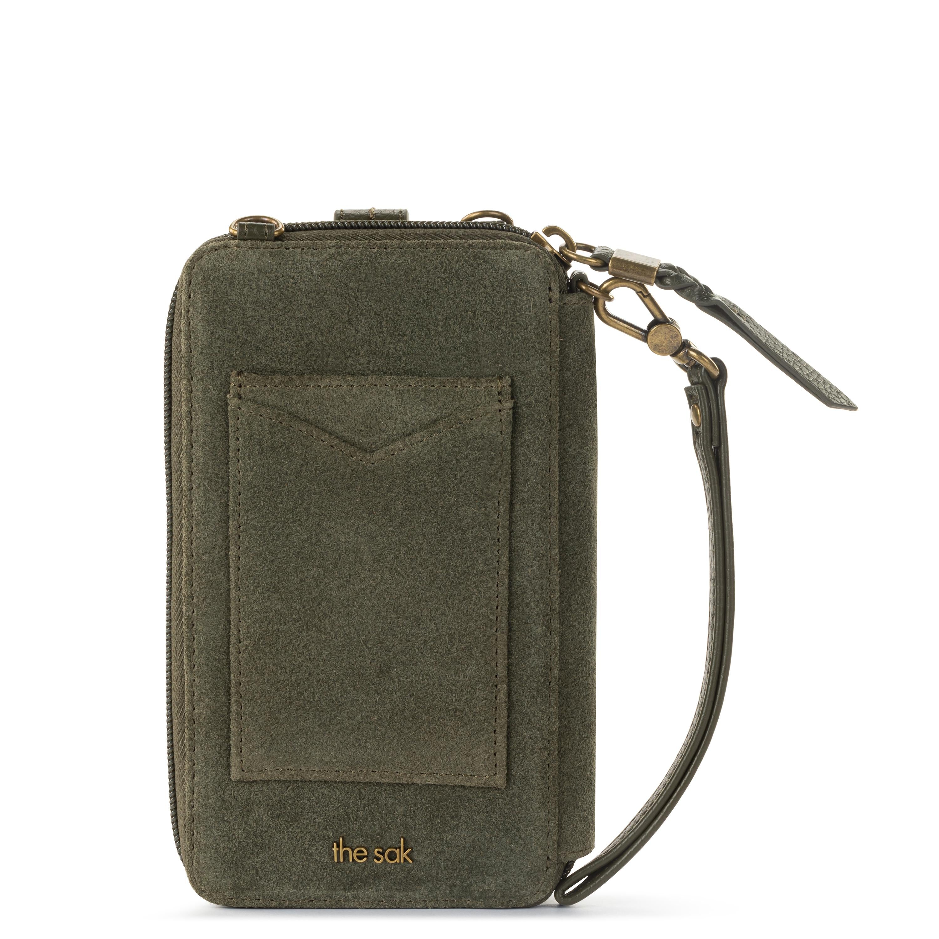 The Sak Silverlake Smartphone Wallet - Leather - Moss Suede