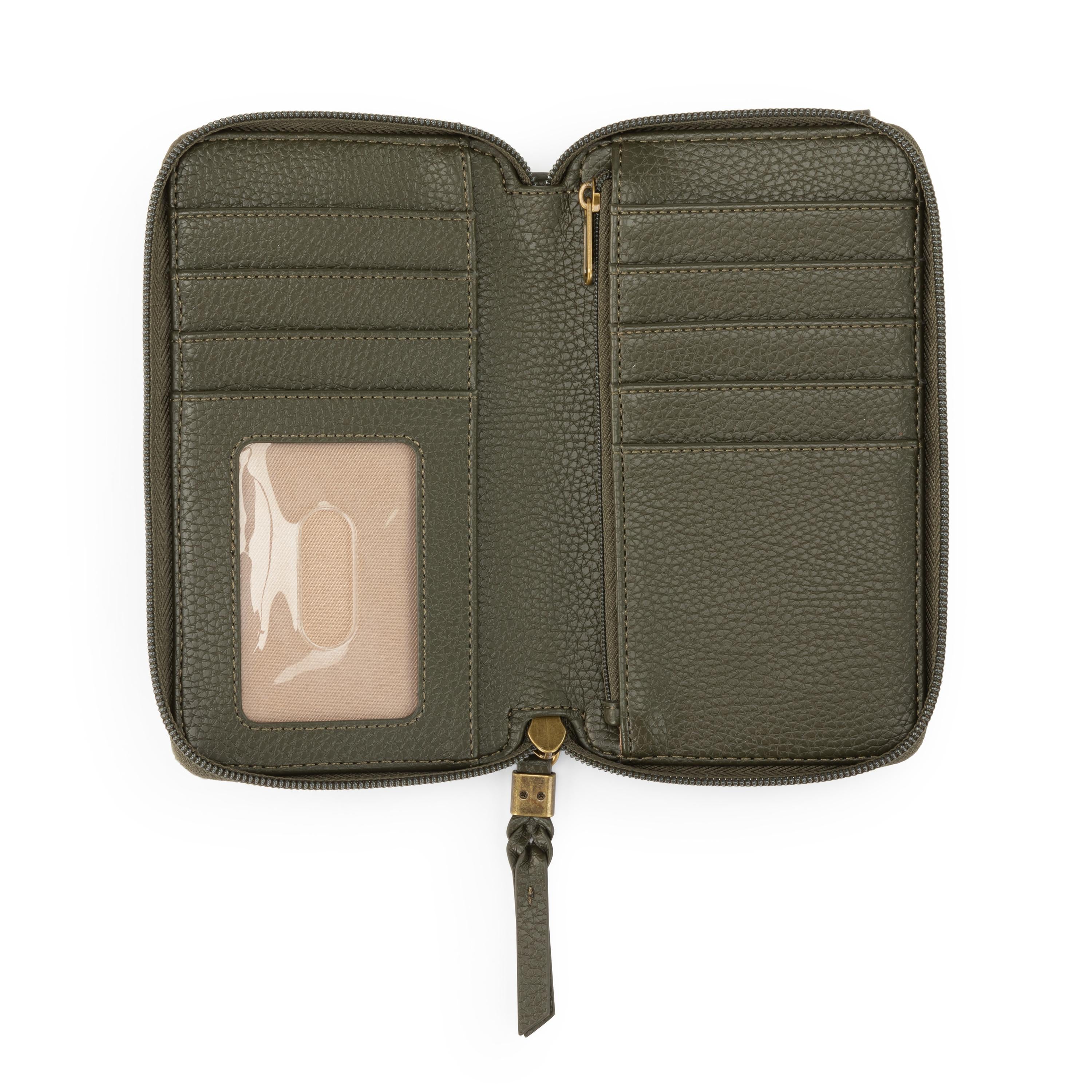 The Sak Silverlake Smartphone Wallet - Leather - Moss Suede