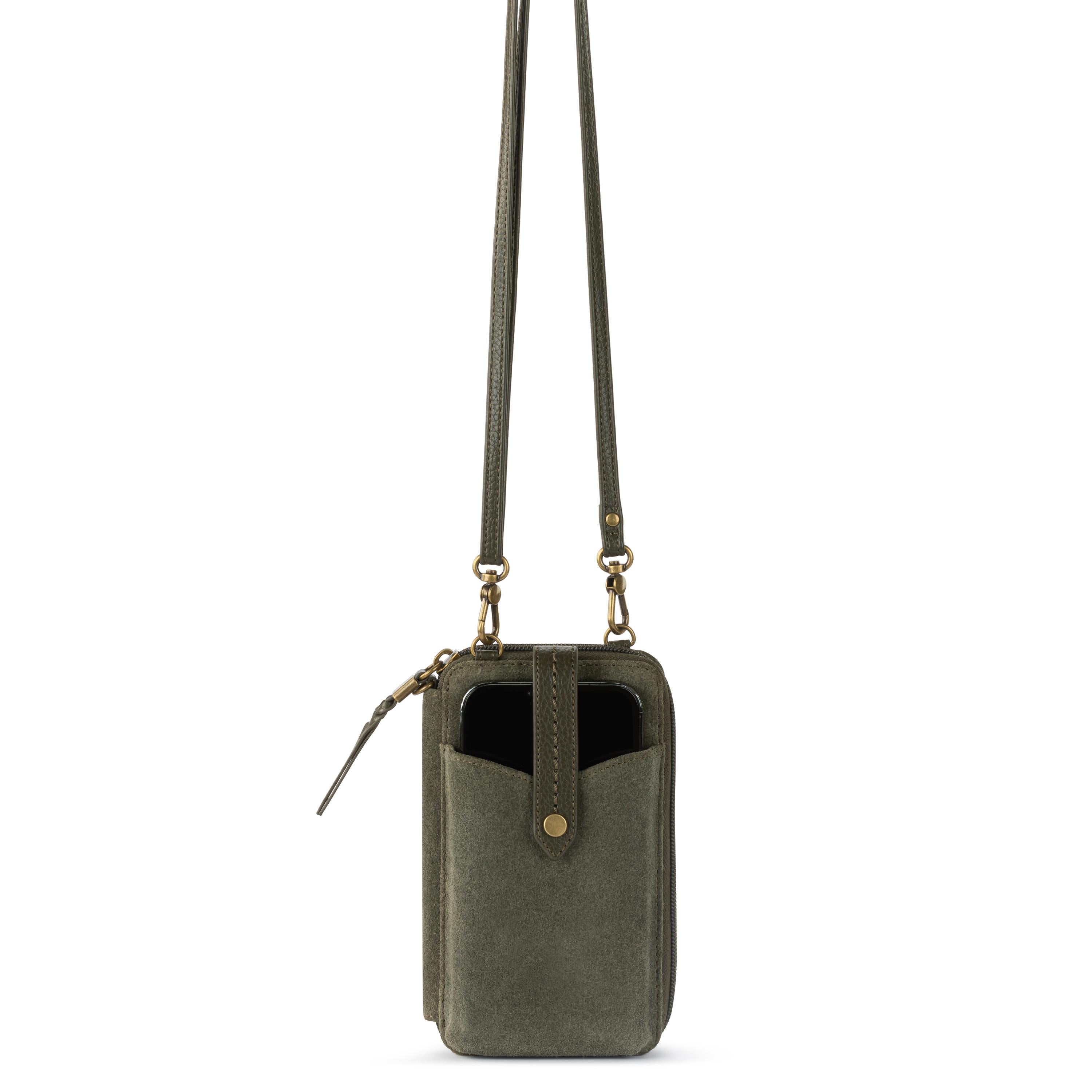The Sak Silverlake Smartphone Wallet - Leather - Moss Suede