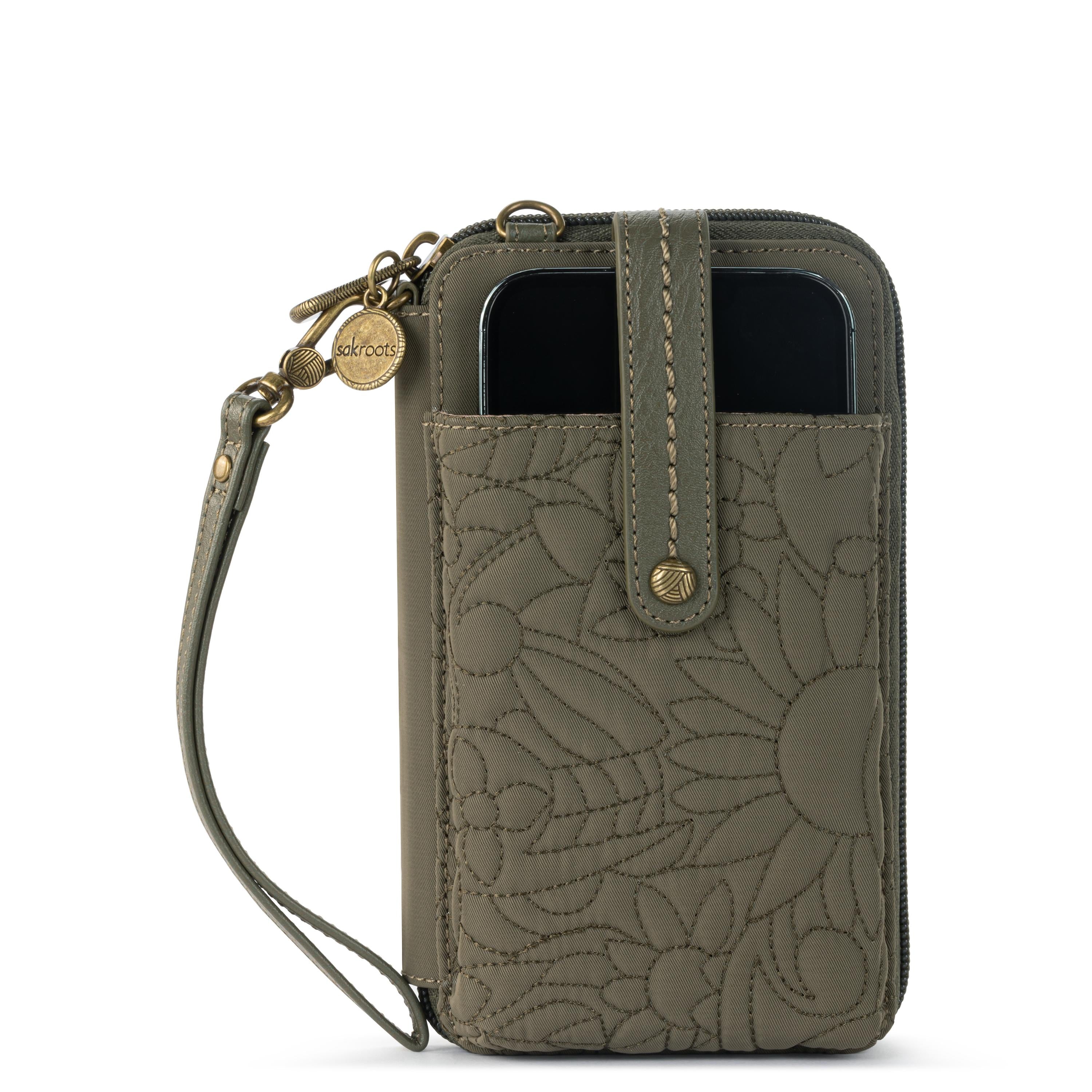 Sakroots Salinas Smartphone Wallet - EcoTwill - Olive Spirit Desert Quilted