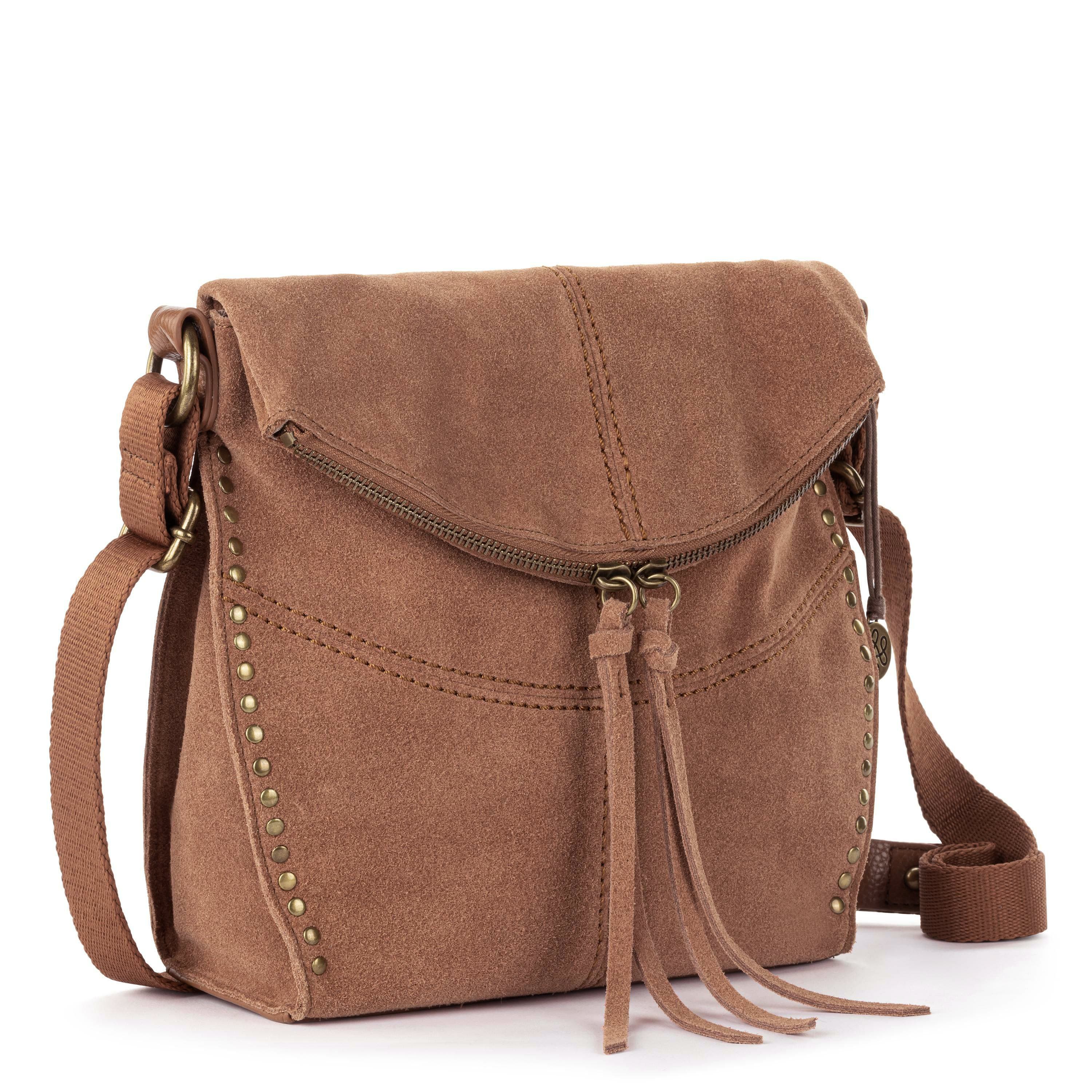 The Sak Silverlake Flap Crossbody - Leather - Tobacco Suede