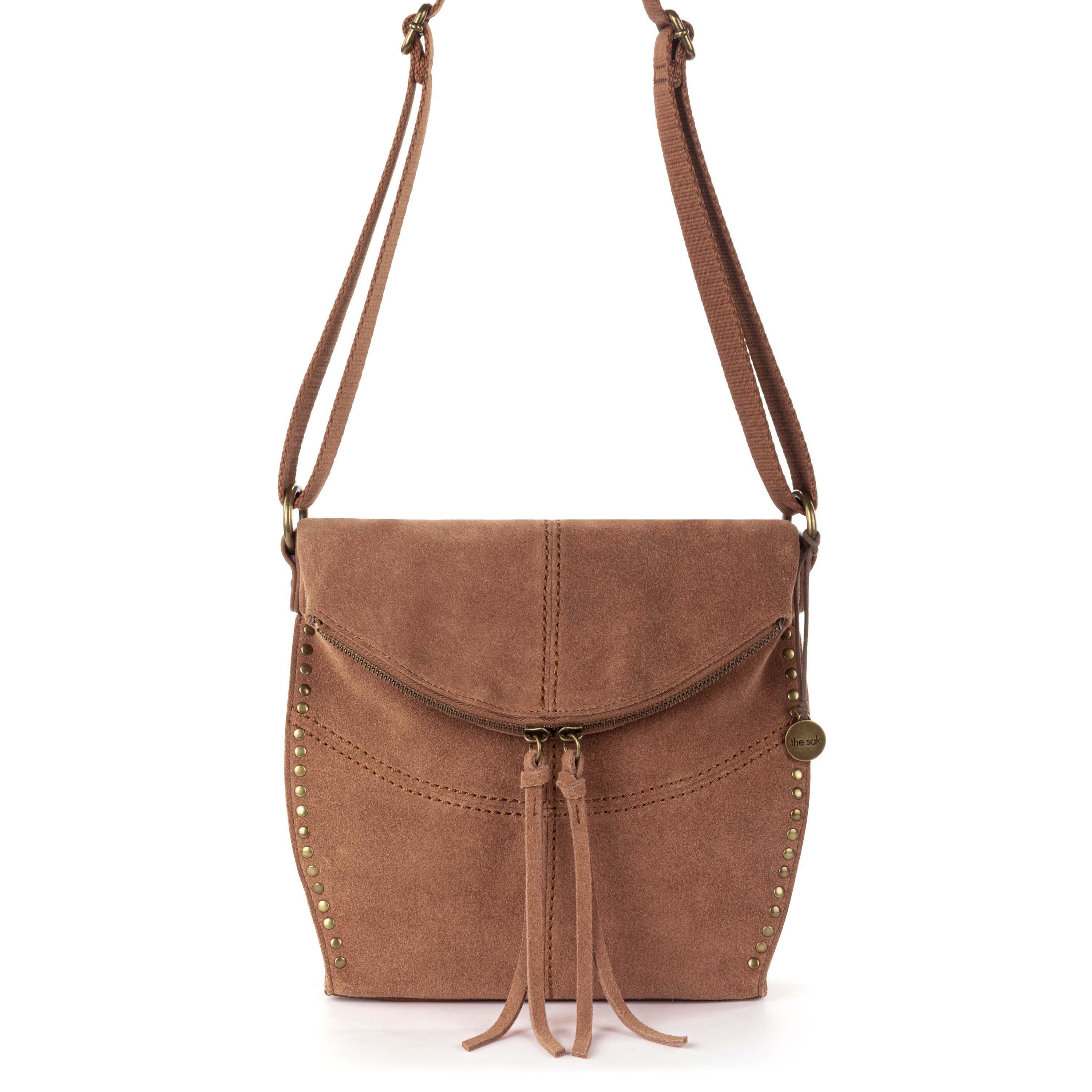 The Sak Silverlake Flap Crossbody - Leather - Tobacco Suede