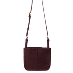 The Sak Los Feliz Mini Crossbody - Leather - Mahogany Suede