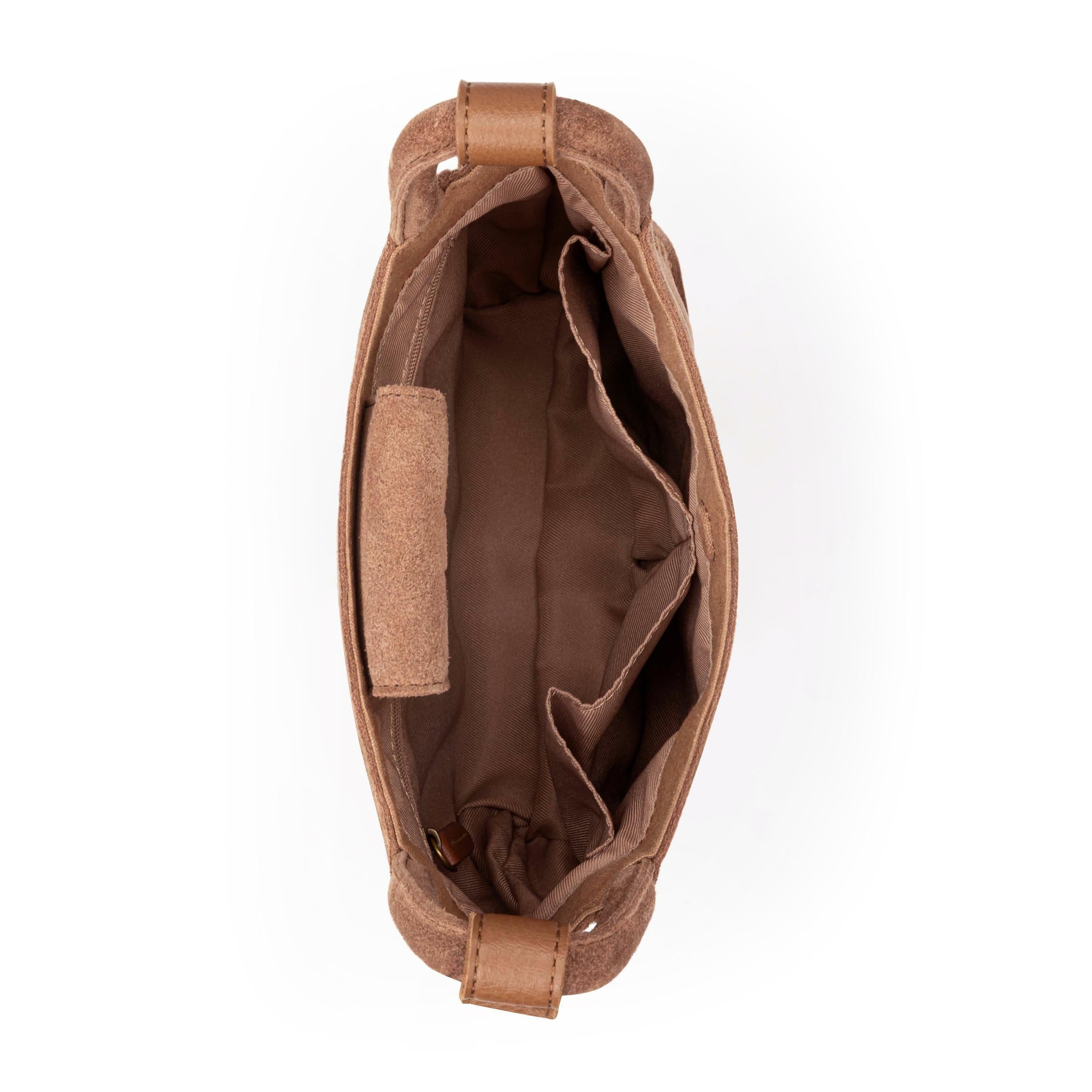 The Sak Los Feliz Mini Crossbody - Leather - Tobacco Suede