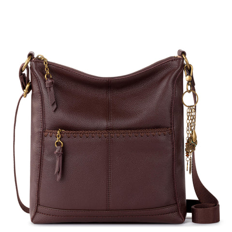 The Sak Lucia Crossbody - Leather - Mahogany Stitch