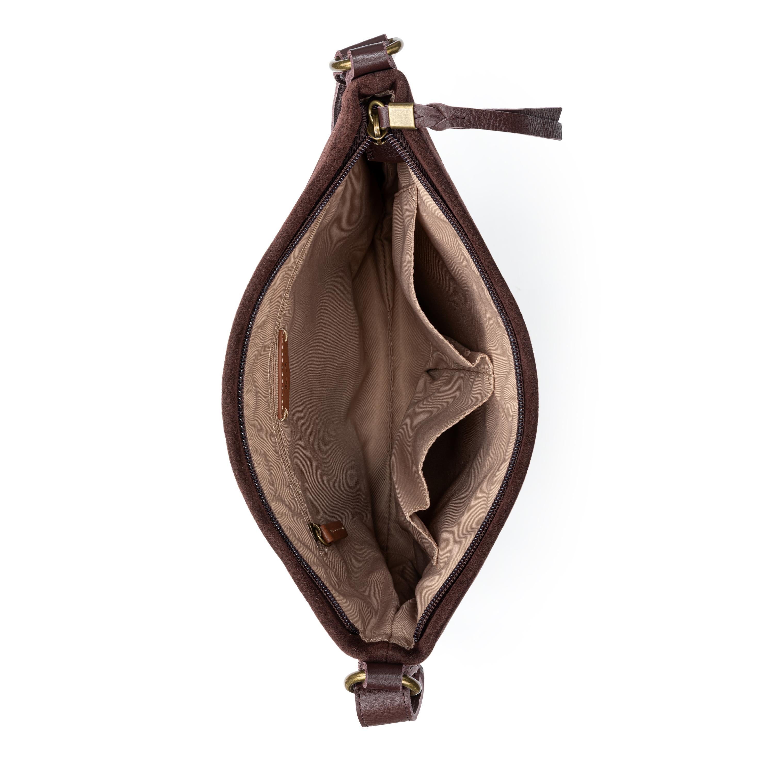 The Sak Melrose Crossbody - Leather - Mahogany Suede