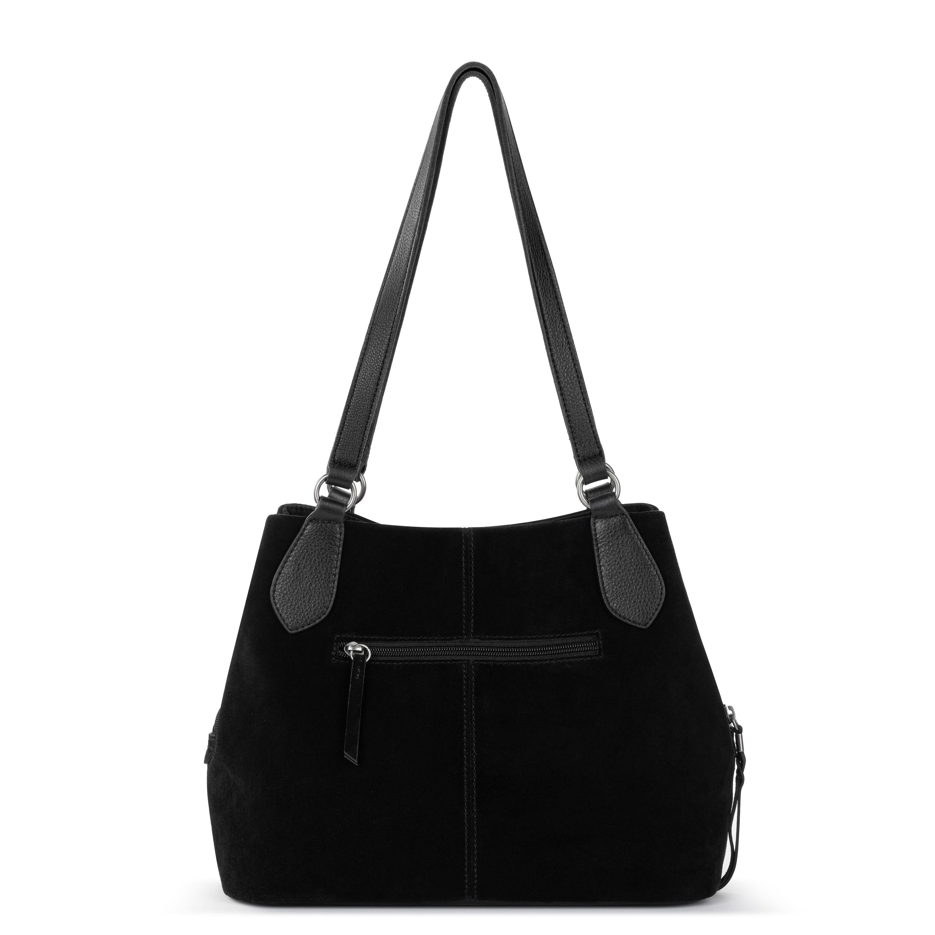 The Sak Melrose Satchel - Leather - Neutral Suede Block
