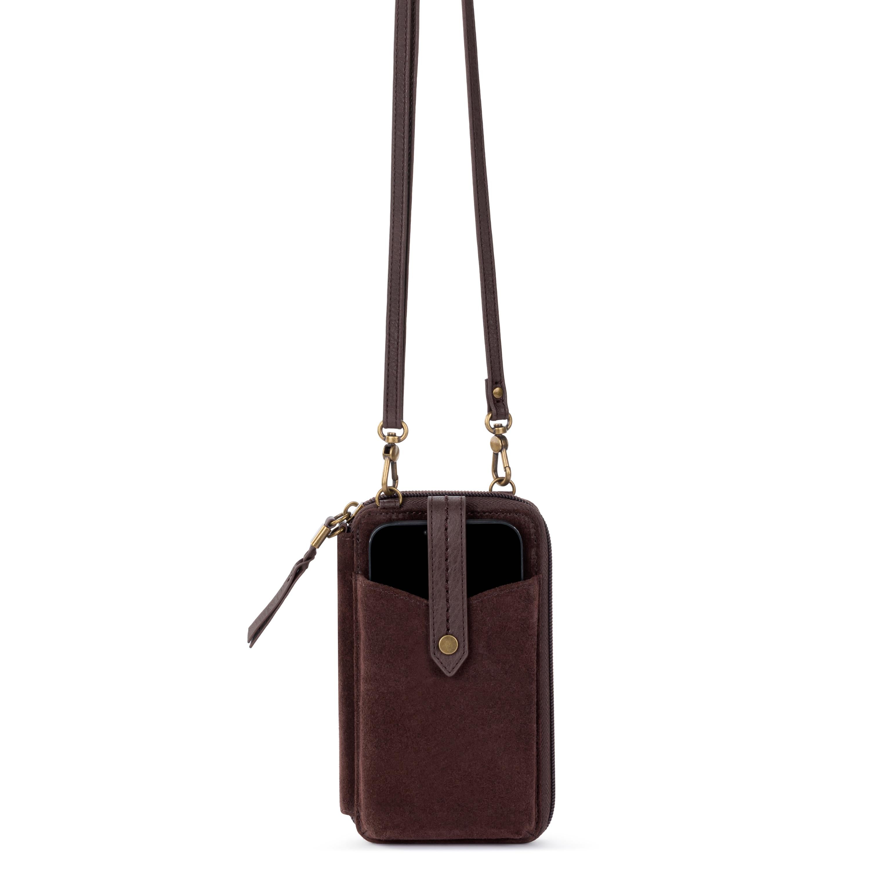 Silverlake Smartphone Wallet in Mahogany Suede – The Sak