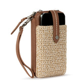 The Sak Silverlake Smartphone Wallet - Hand Crochet - Bamboo Static