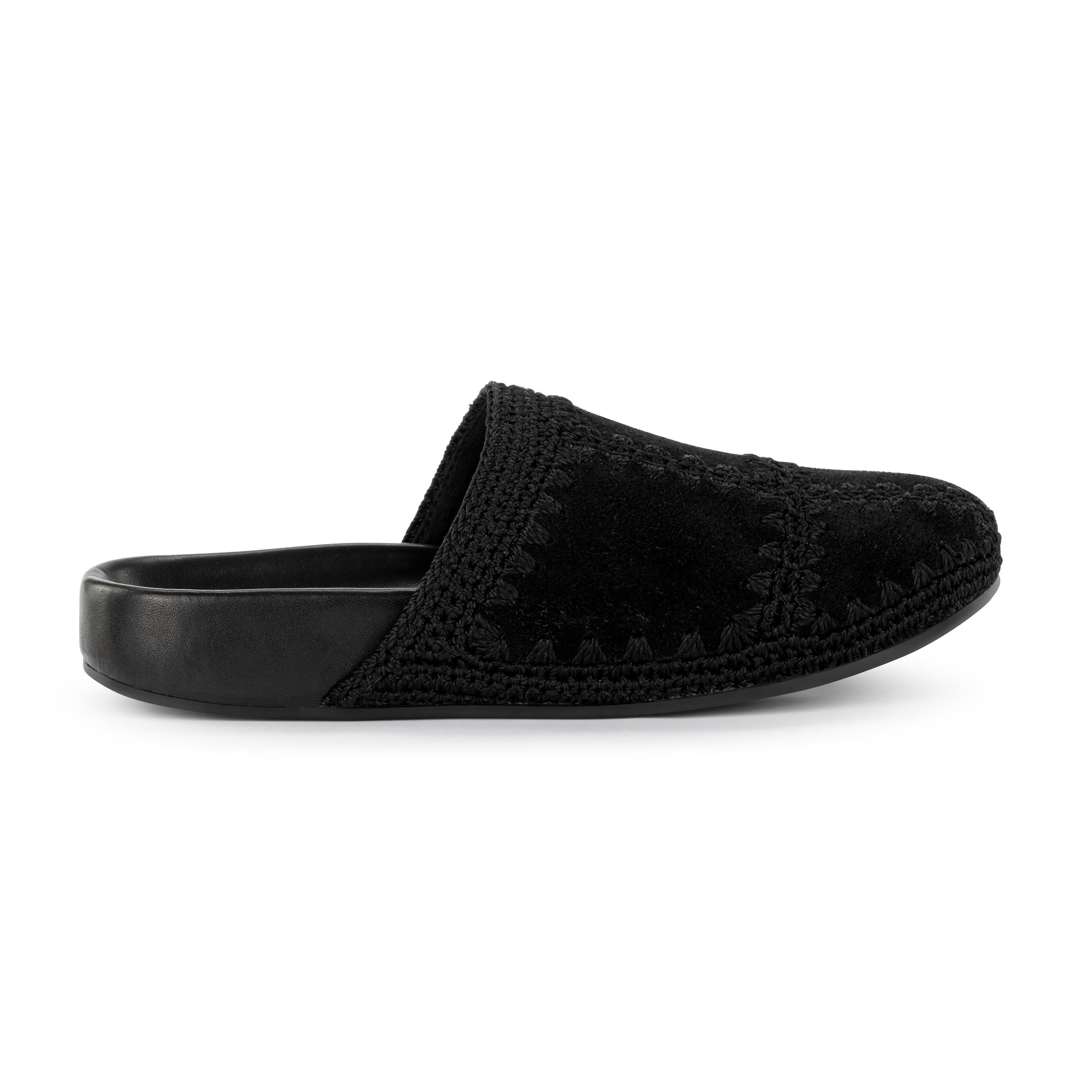 The Sak Bolinas Clog - Leather - Black Suede Patch