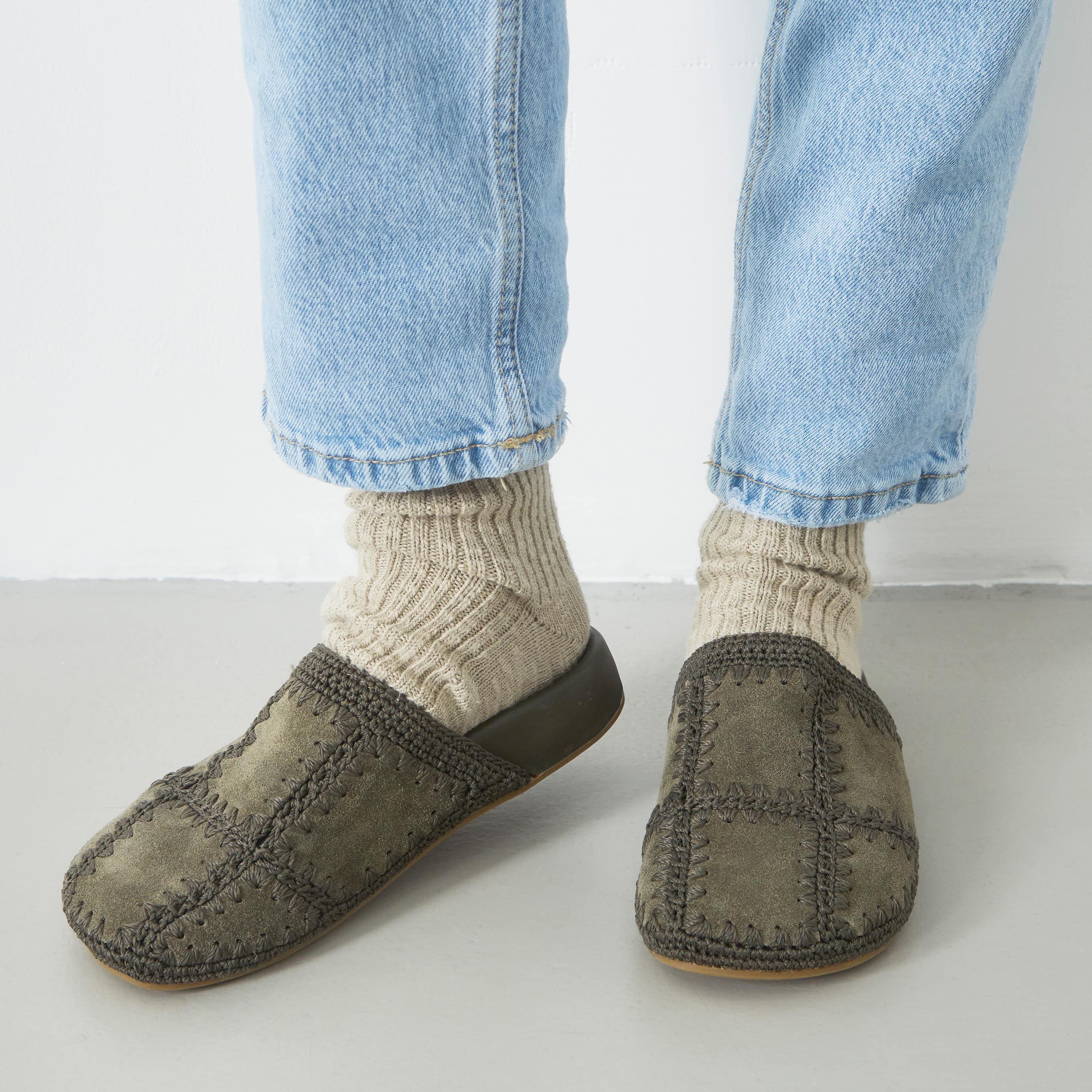 The Sak Bolinas Clog - Leather - Moss Suede Patch