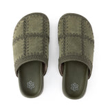 The Sak Bolinas Clog - Leather - Moss Suede Patch