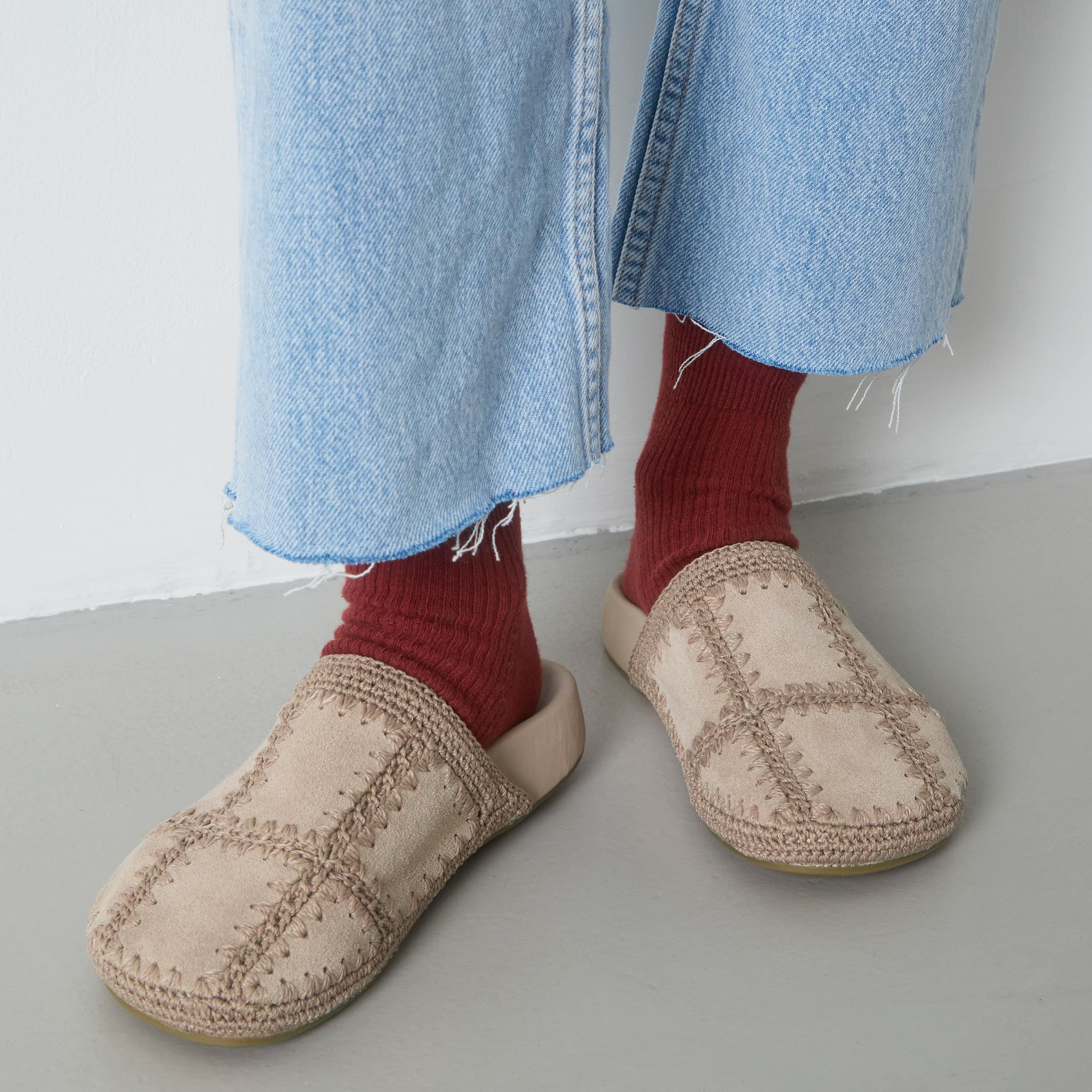 The Sak Bolinas Clog - Leather - Sand Suede Patch