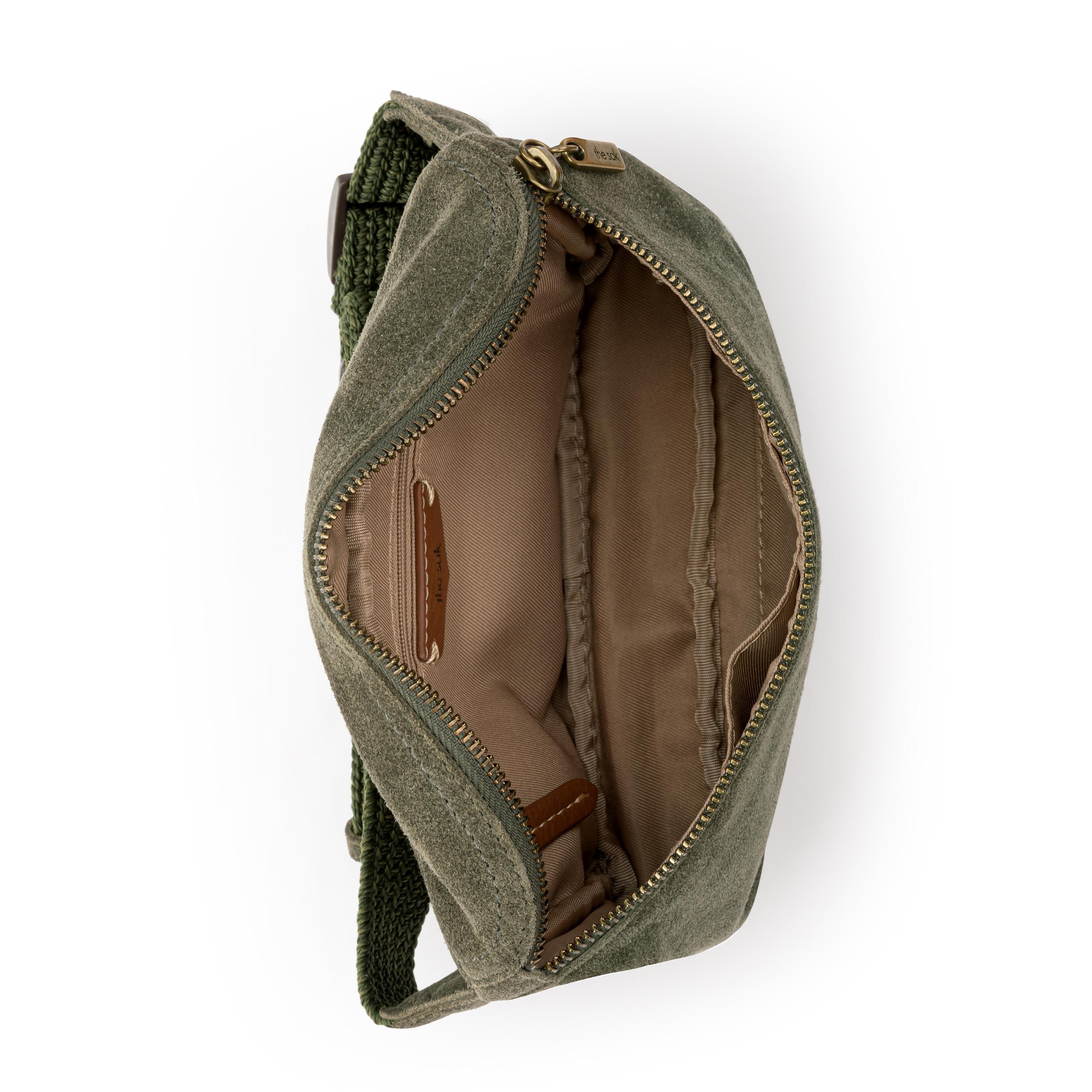 The Sak Caraway Small Belt Bag - Leather - Moss Suede