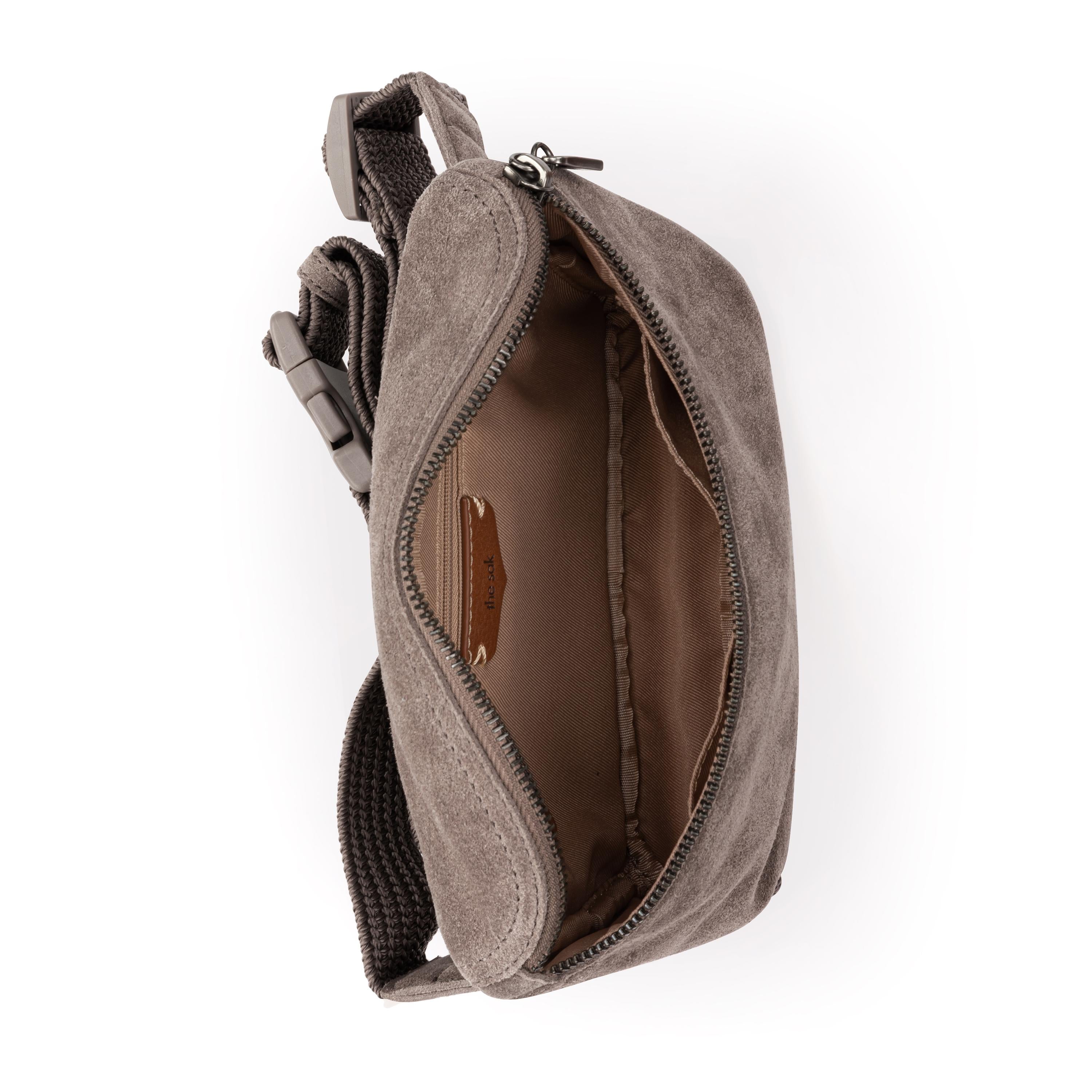 The Sak Caraway Small Belt Bag - Leather - Mushroom Suede
