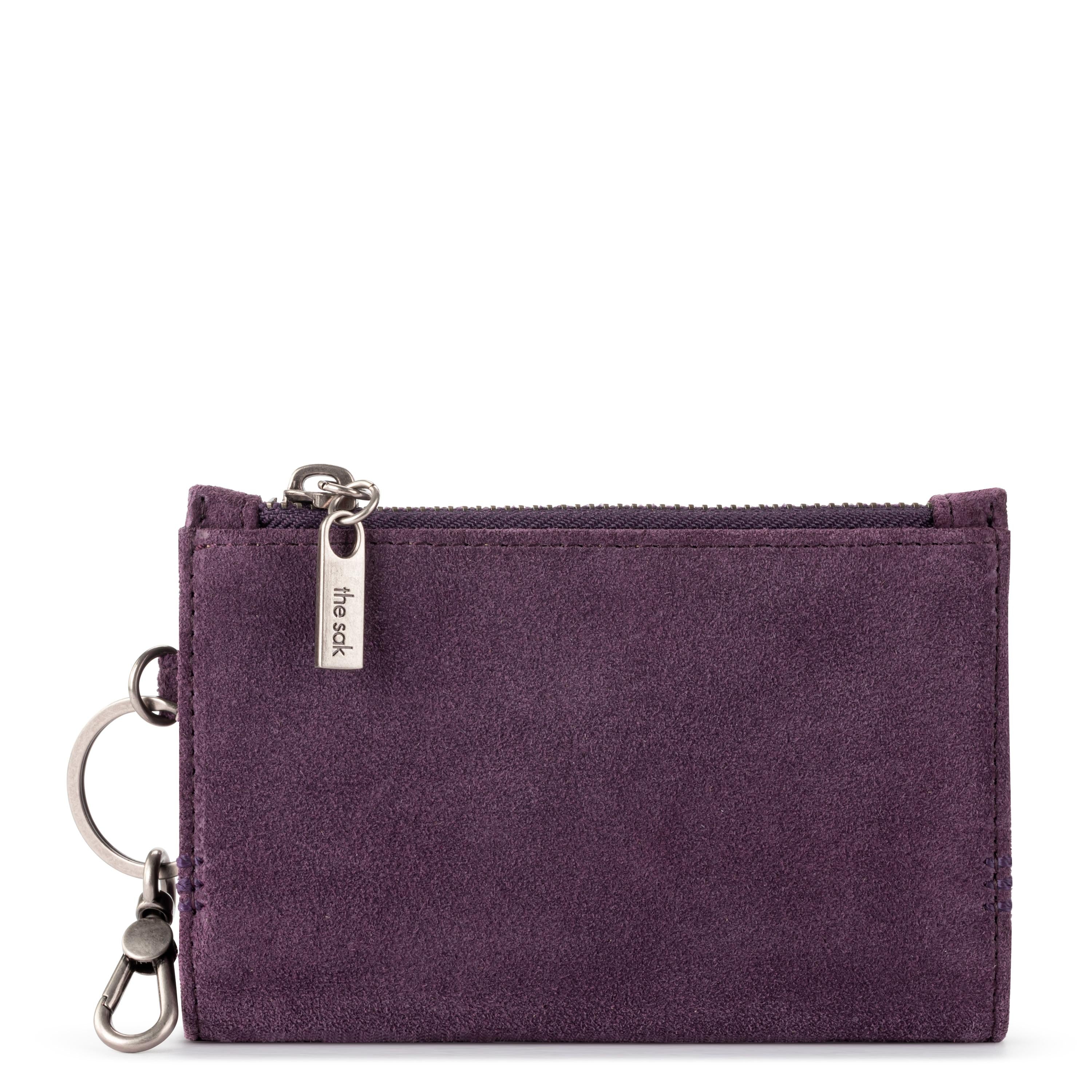 The Sak Encino Essential Wallet - Leather - Aubergine Suede