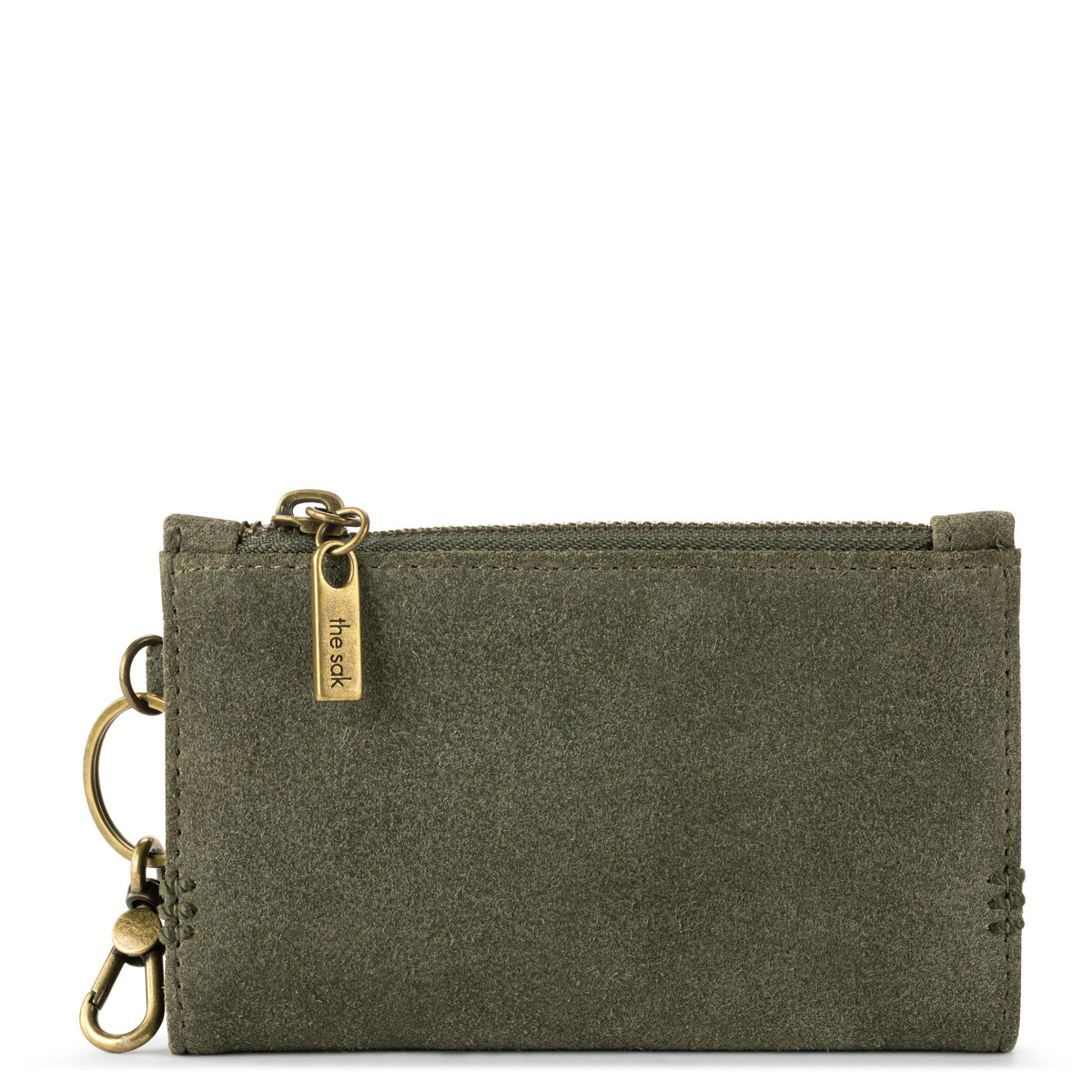 Encino Essential Wallet in Moss Suede