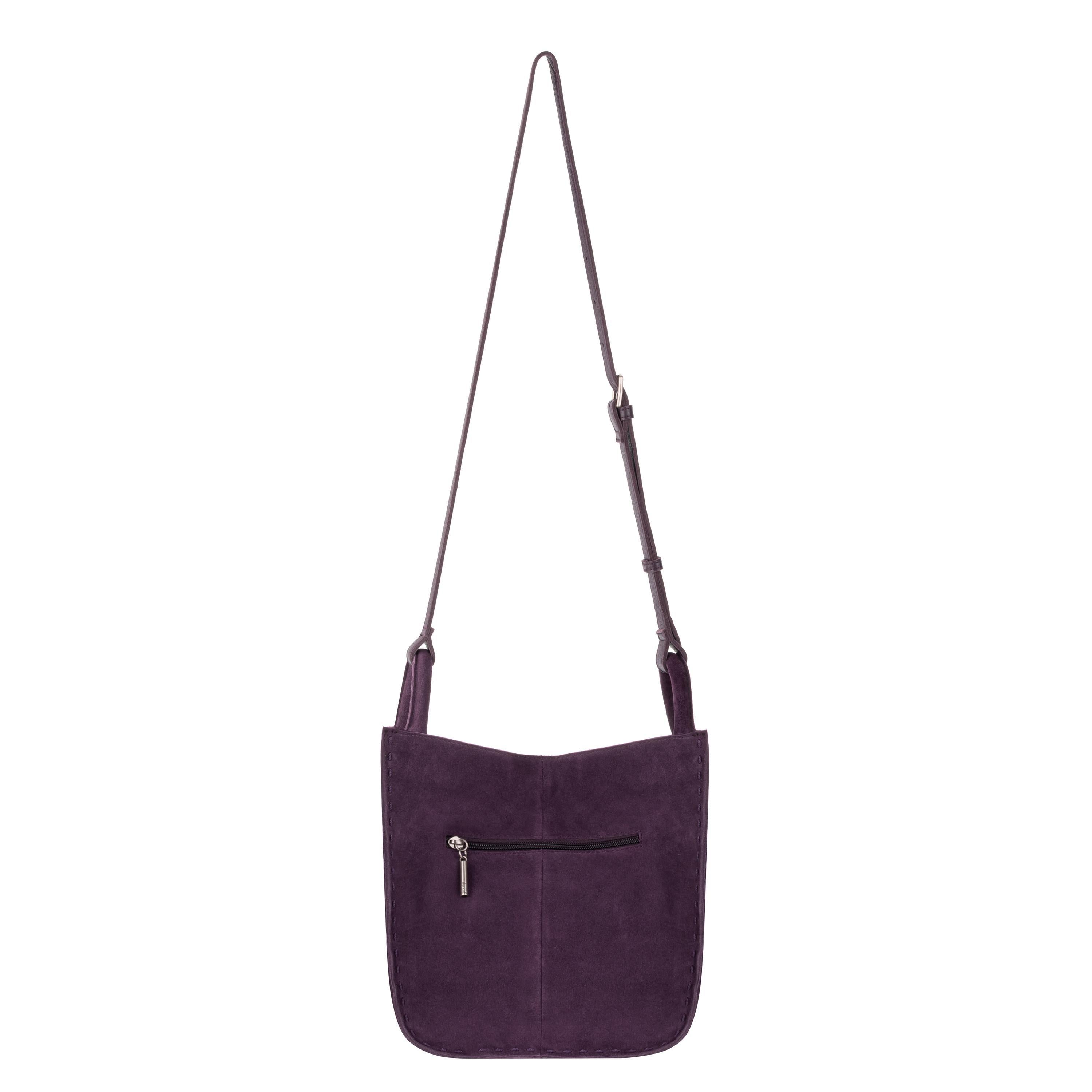 The Sak Los Feliz Crossbody - Leather - Aubergine Suede