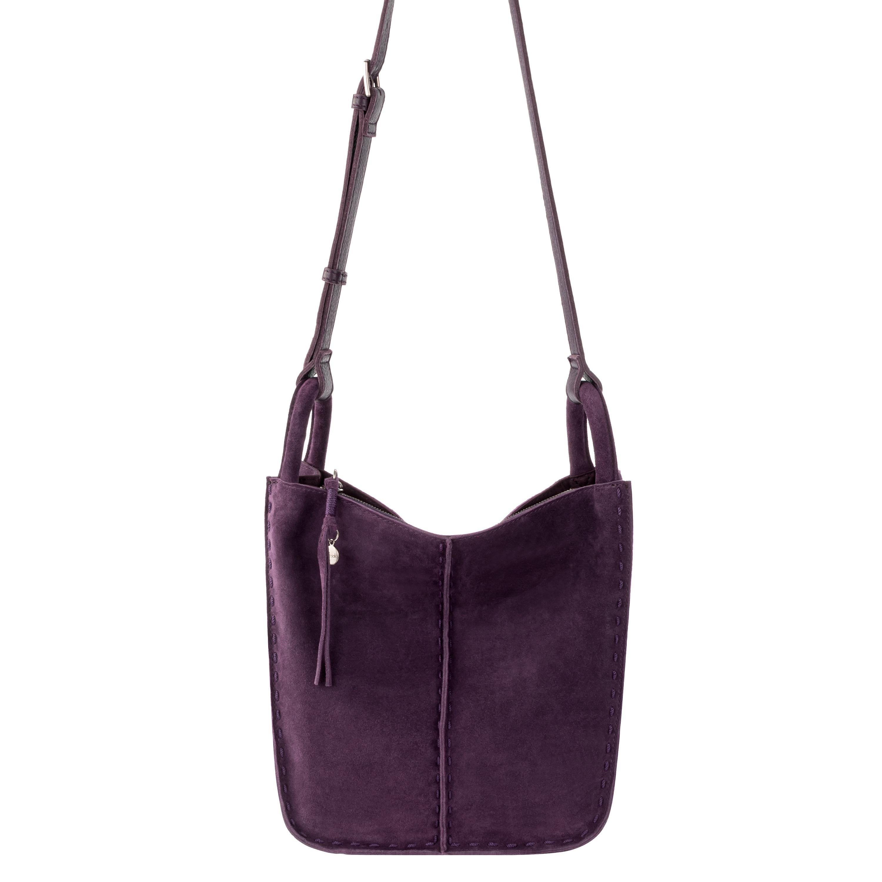 The Sak Los Feliz Crossbody - Leather - Aubergine Suede