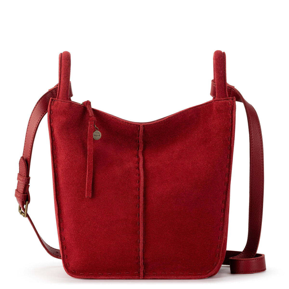 Los Feliz Crossbody Bag in Scarlet Suede