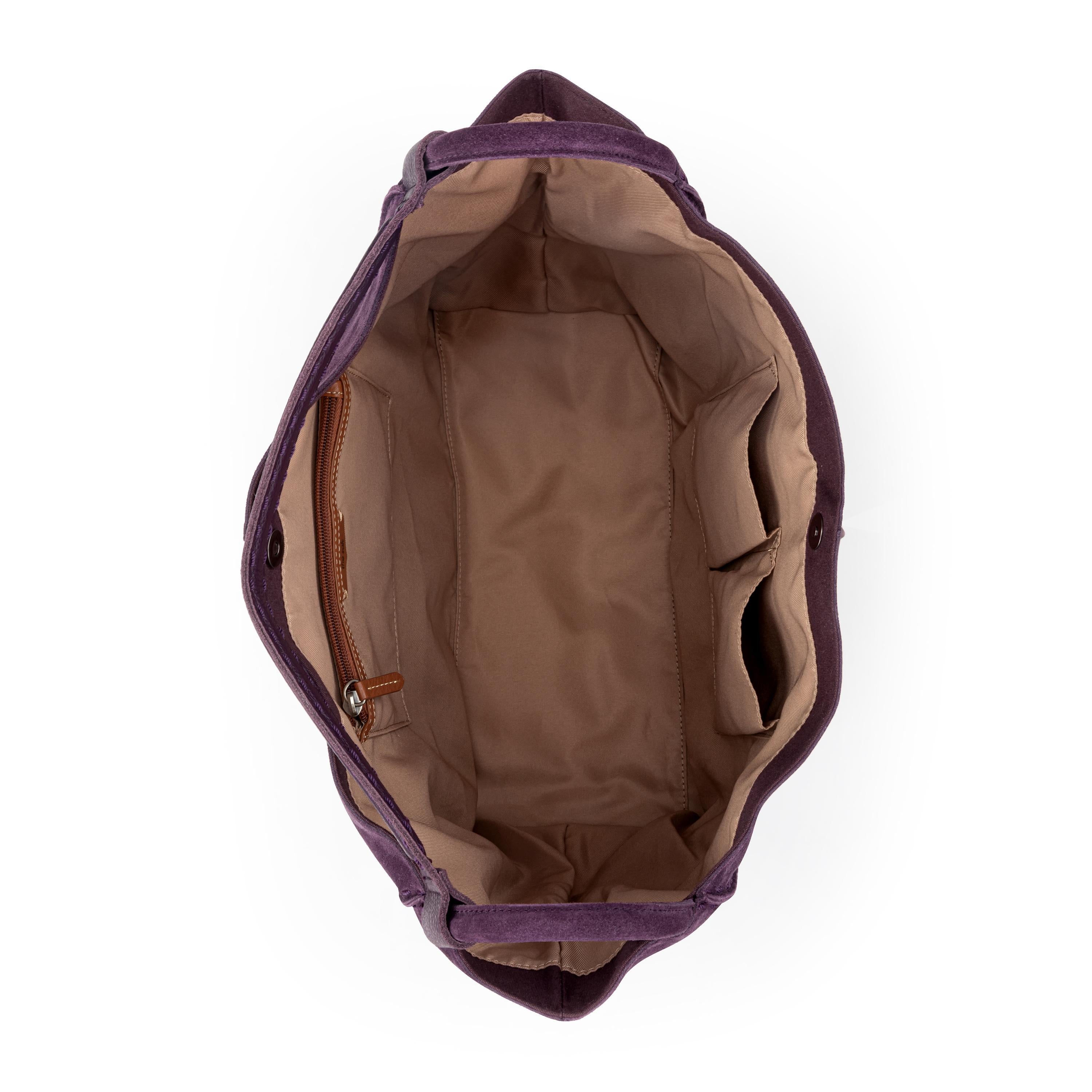 The Sak Los Feliz Large Tote - Leather - Aubergine Suede