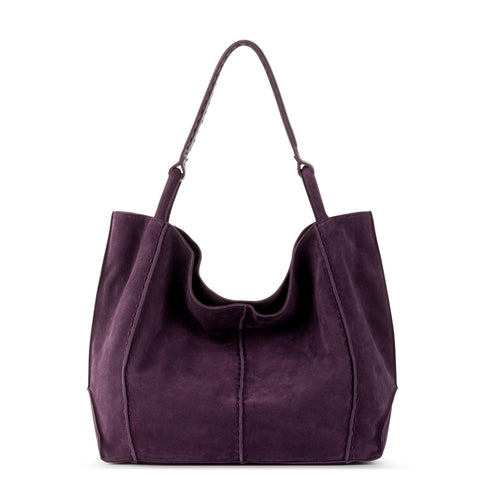 The Sak Los Feliz Large Tote - Leather - Aubergine Suede