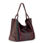The Sak Los Feliz Large Tote - Leather - Mahogany Multi Seminyak