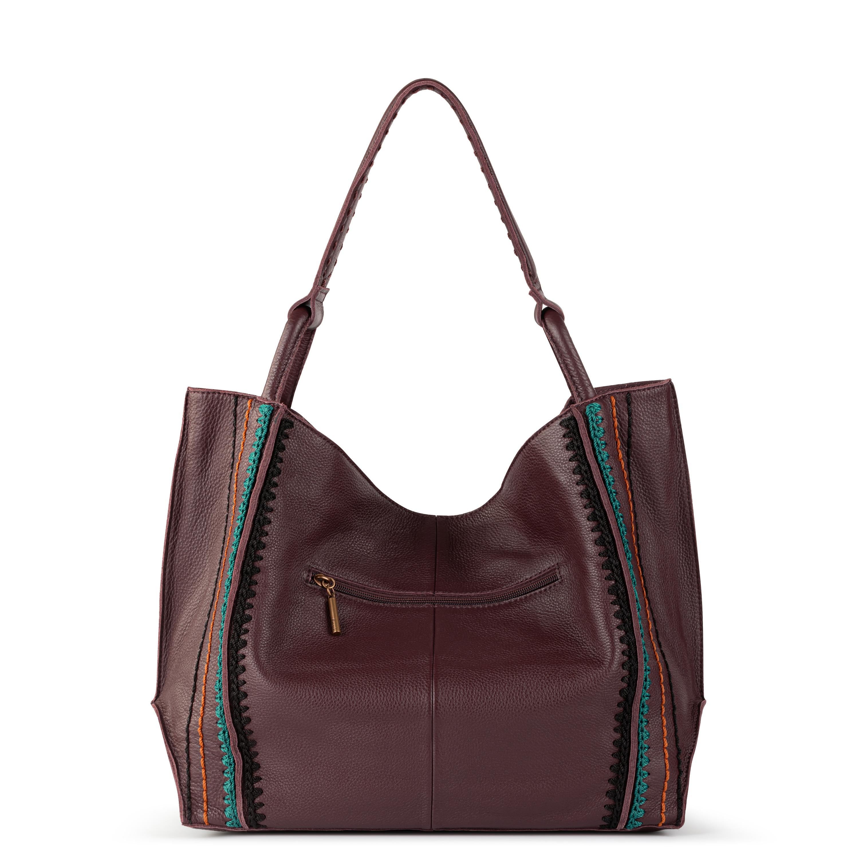 The Sak Los Feliz Large Tote - Leather - Mahogany Multi Seminyak