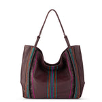 The Sak Los Feliz Large Tote - Leather - Mahogany Multi Seminyak