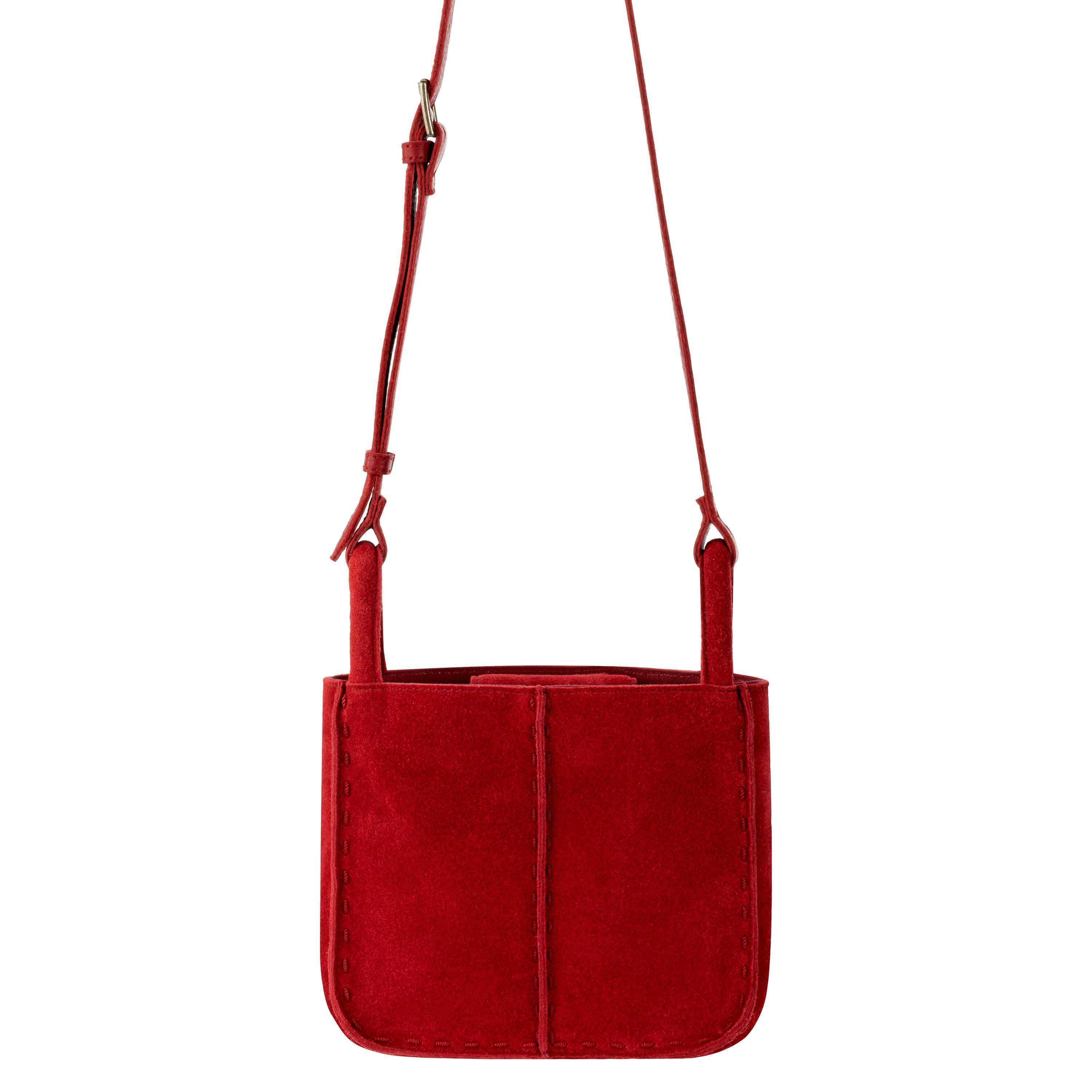 The Sak Los Feliz Mini Crossbody - Leather - Scarlet Suede