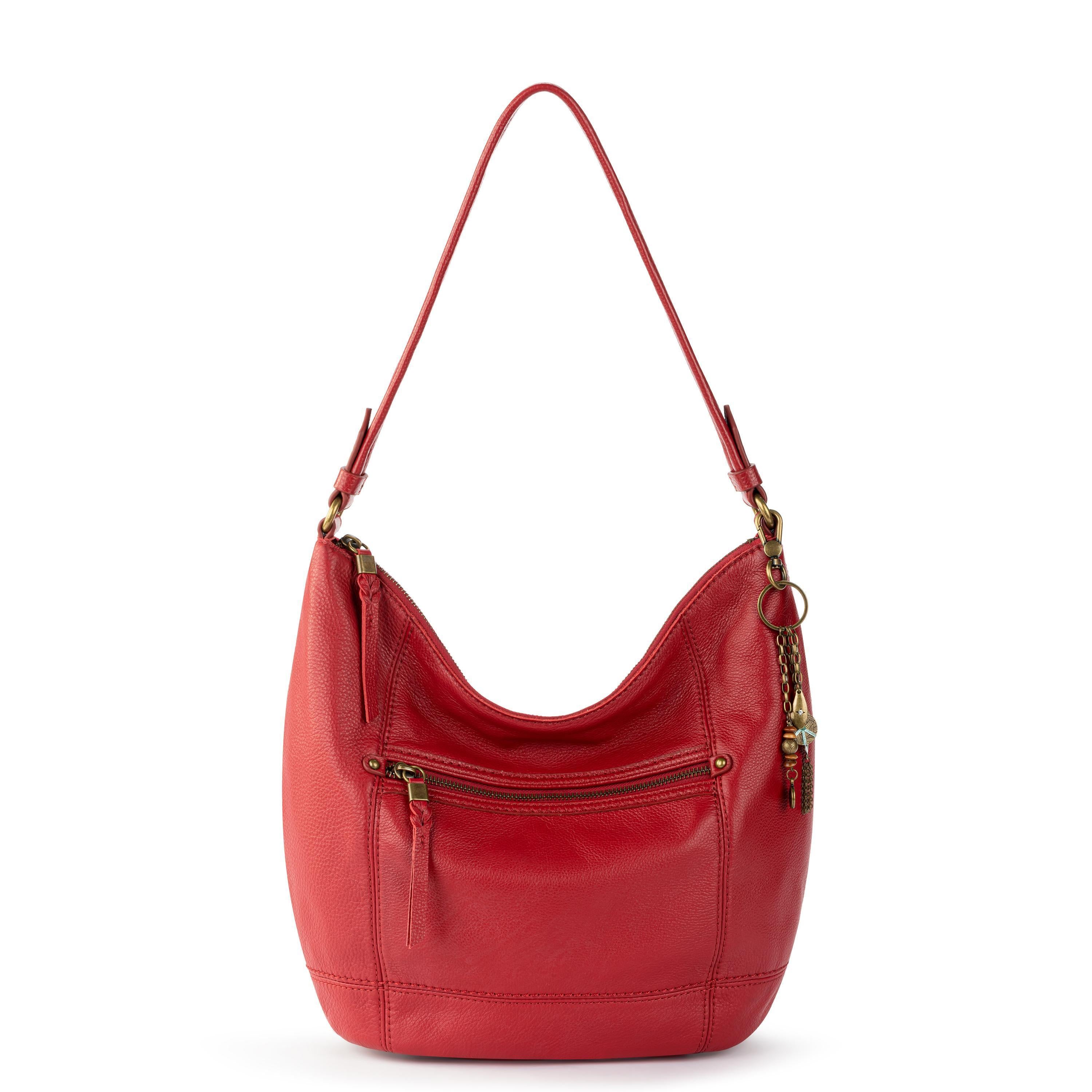 The Sak Sequoia Hobo - Leather - Scarlet