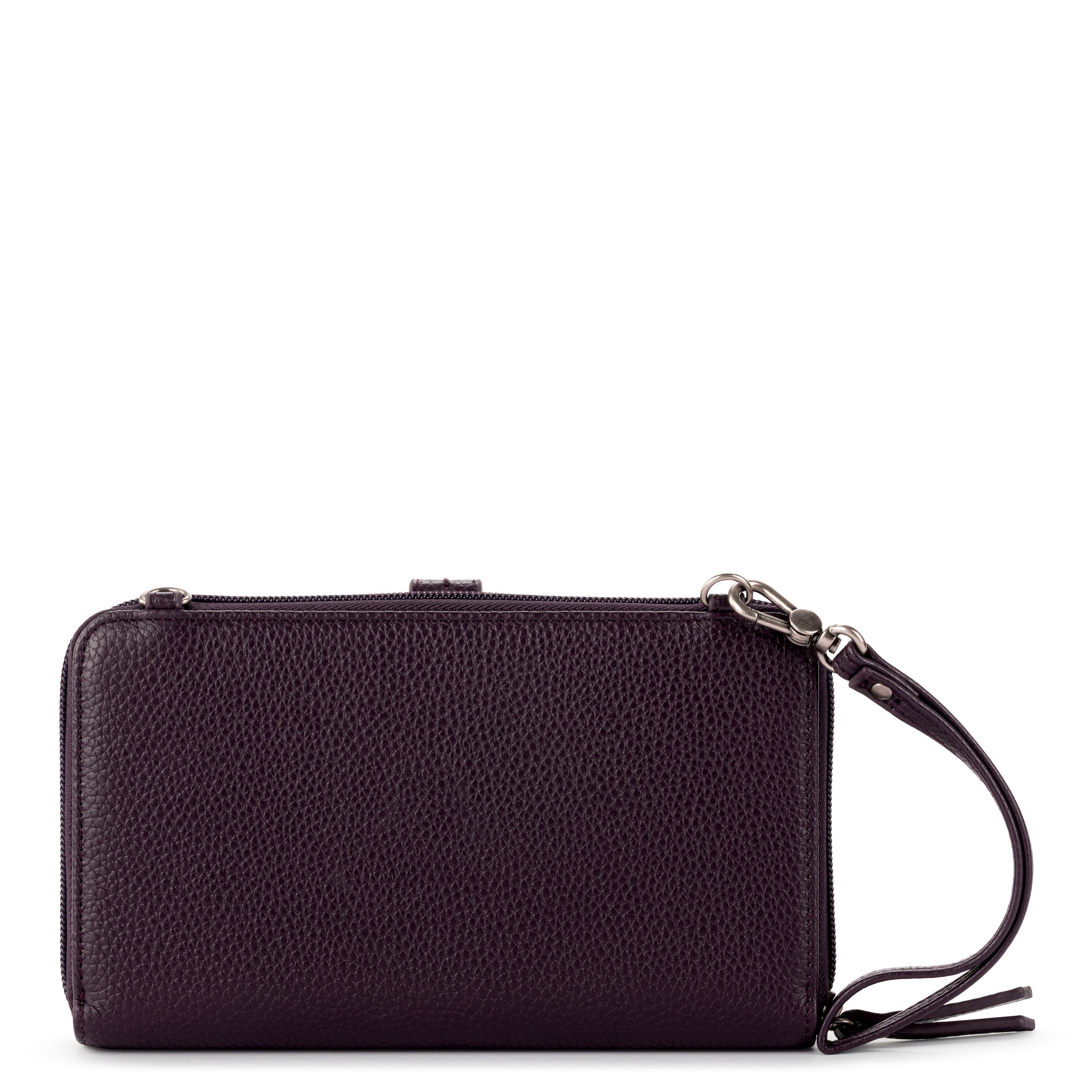 The Sak Iris Smartphone Wallet - Leather - Aubergine Suede