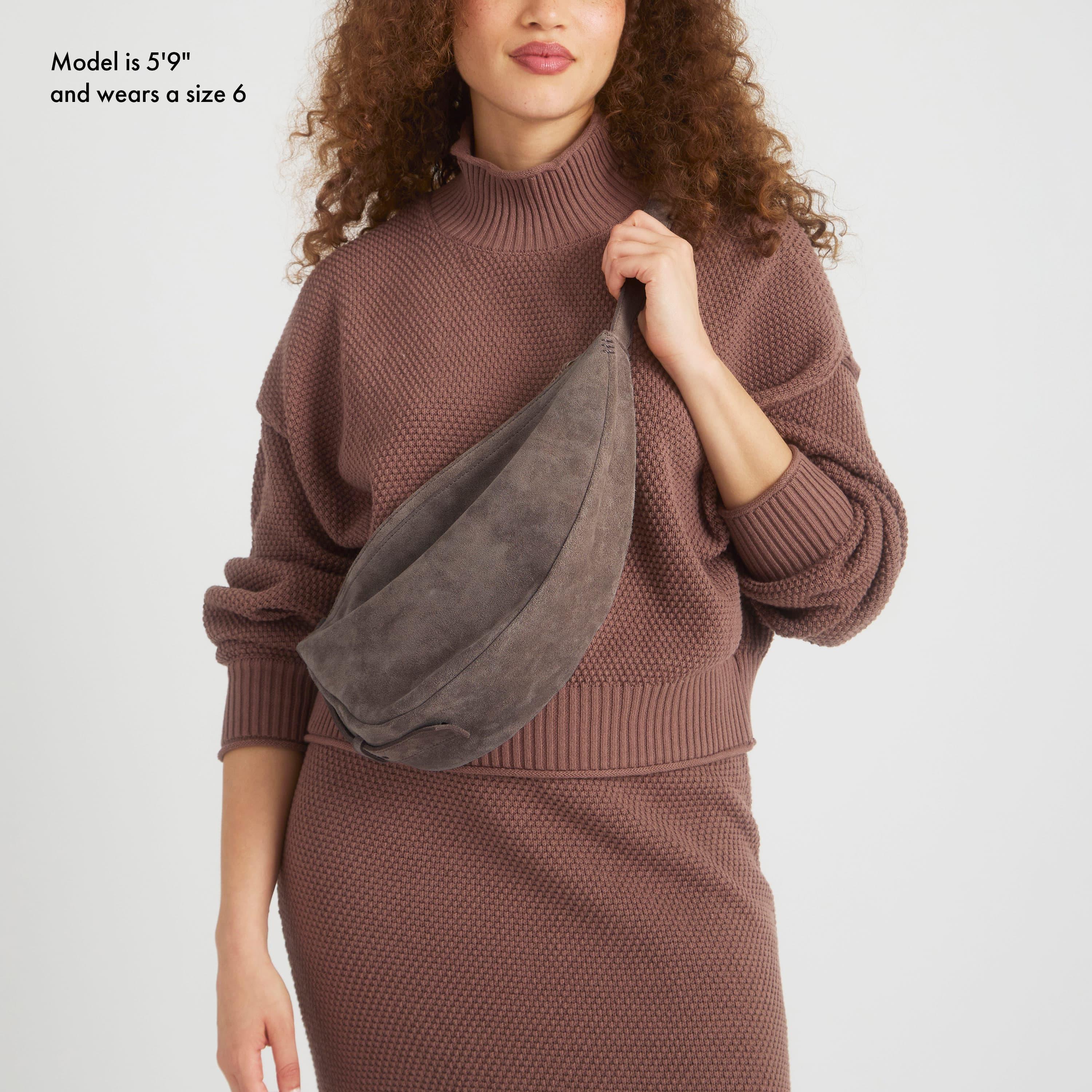 The Sak Tess Large Sling - Leather - Mushroom Suede