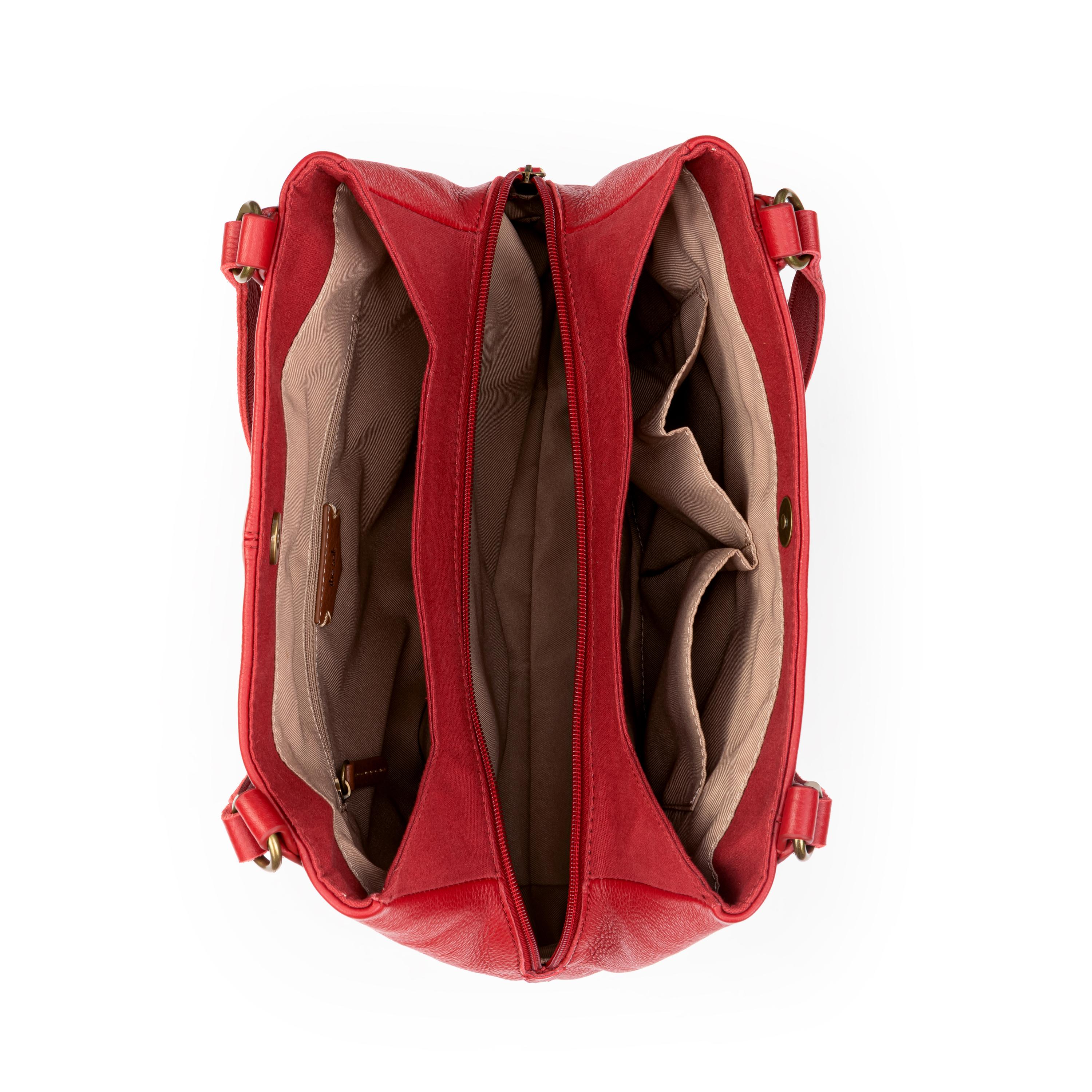 The Sak Melrose Satchel - Leather - Scarlet