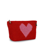 The Sak Essential Pouch - Hand Crochet - Scarlet Heart