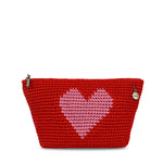 The Sak Essential Pouch - Hand Crochet - Scarlet Heart