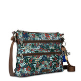Sakroots Basic Crossbody - EcoTwill - Emerald Mojave Garden